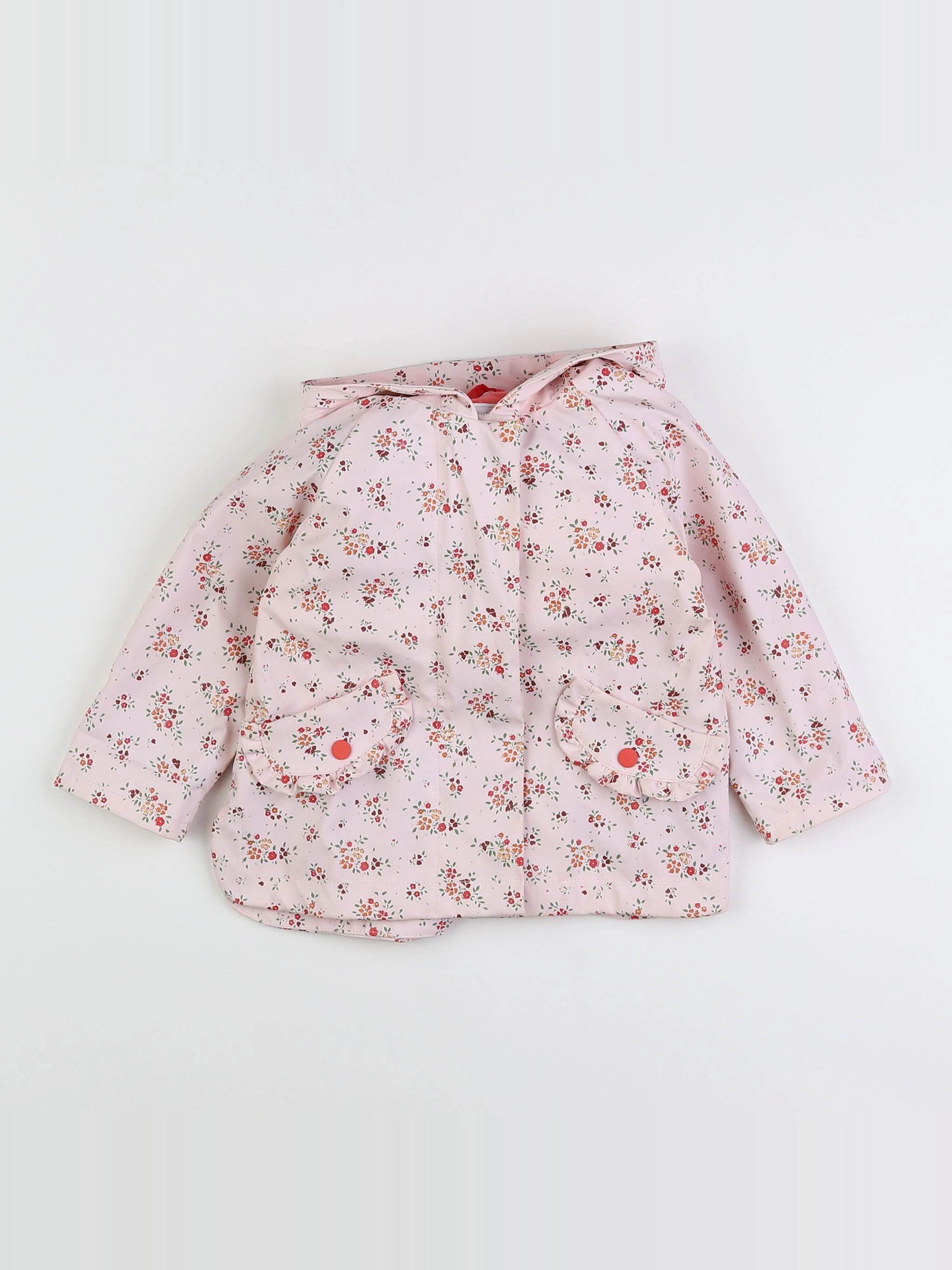 Vertbaudet - imperméable rose - 18 mois