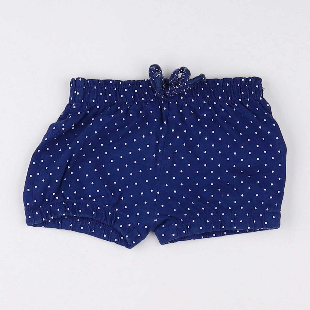 Vertbaudet - short bleu, blanc - 9 mois