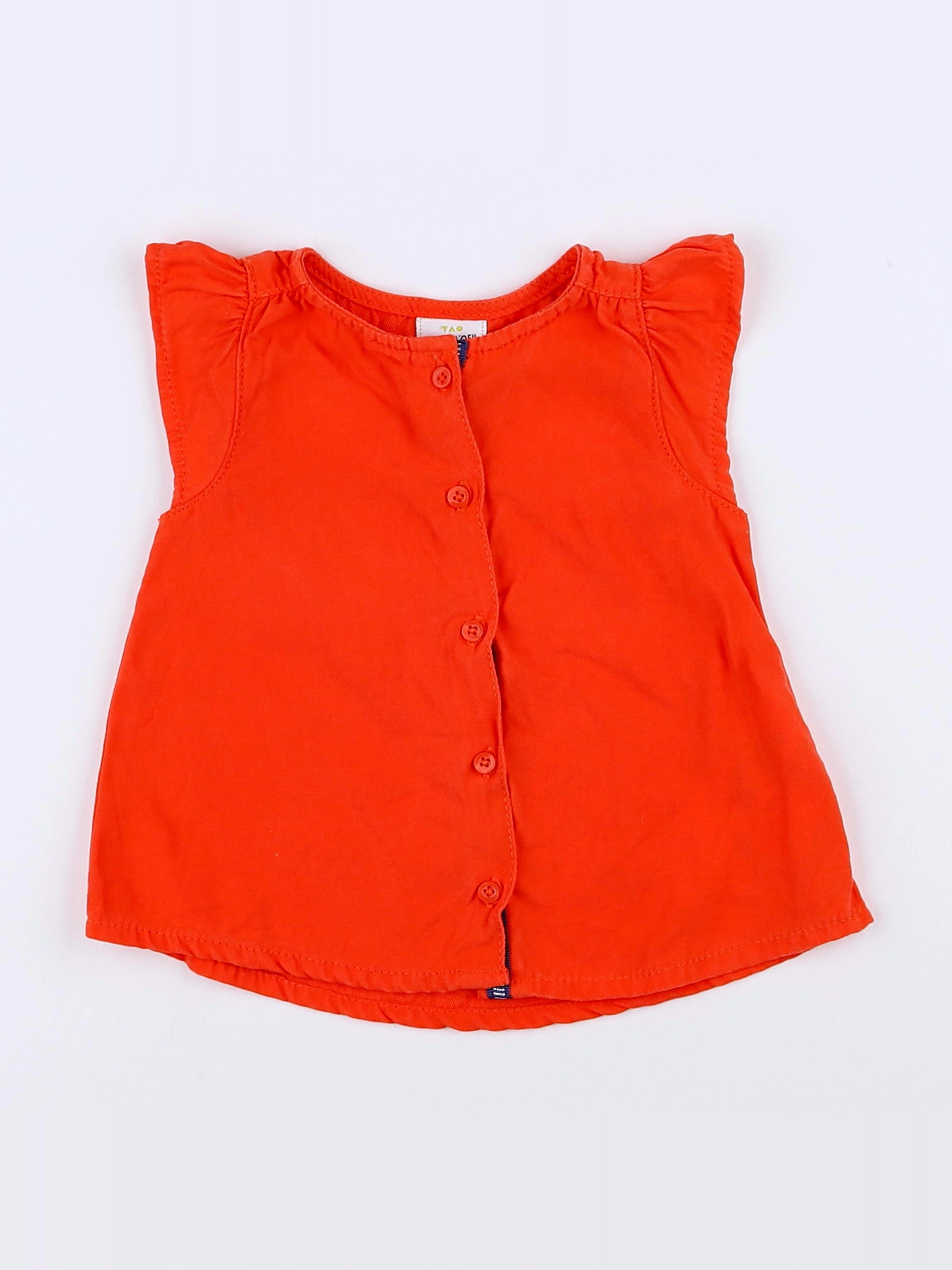 Tape à l'oeil - blouse rouge - 9 mois