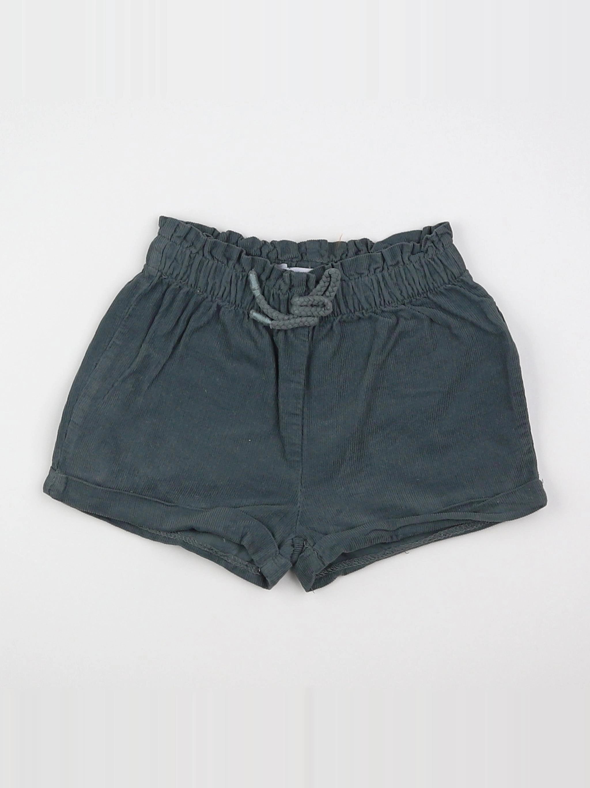 Vertbaudet - short vert - 9 mois