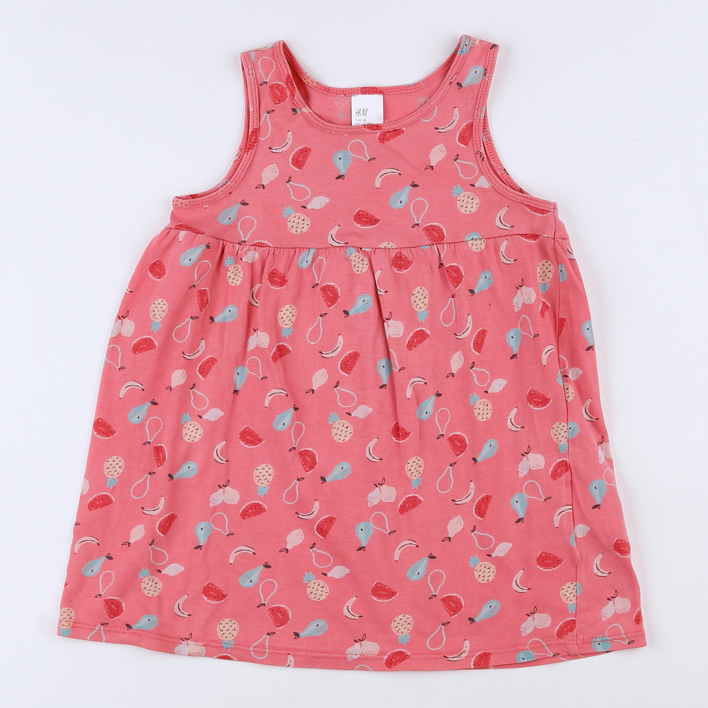 H&M - robe rose - 12/18 mois