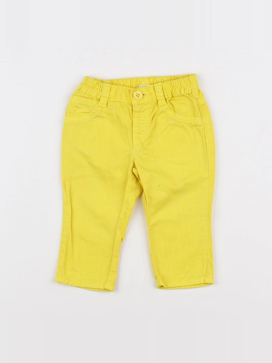 Benetton - jean jaune - 3/6 mois