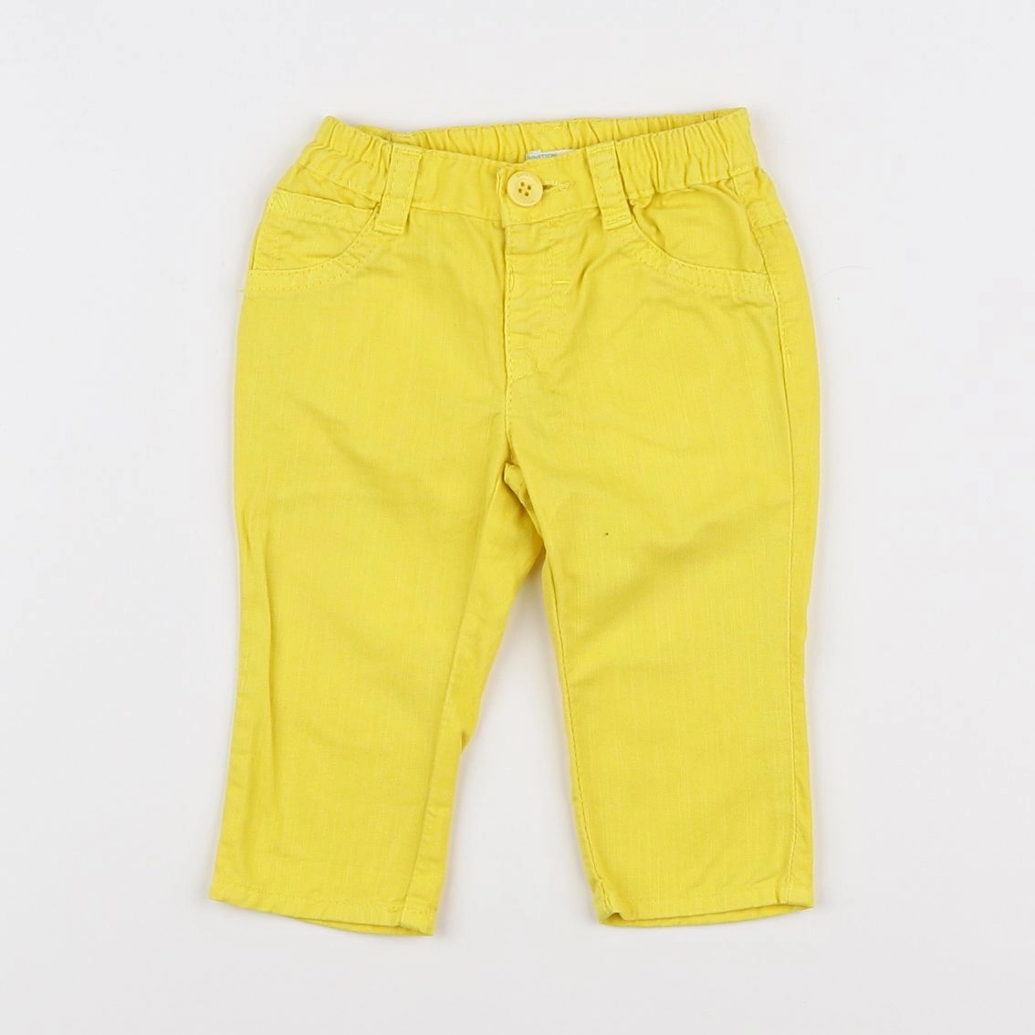 Benetton - jean jaune - 3/6 mois