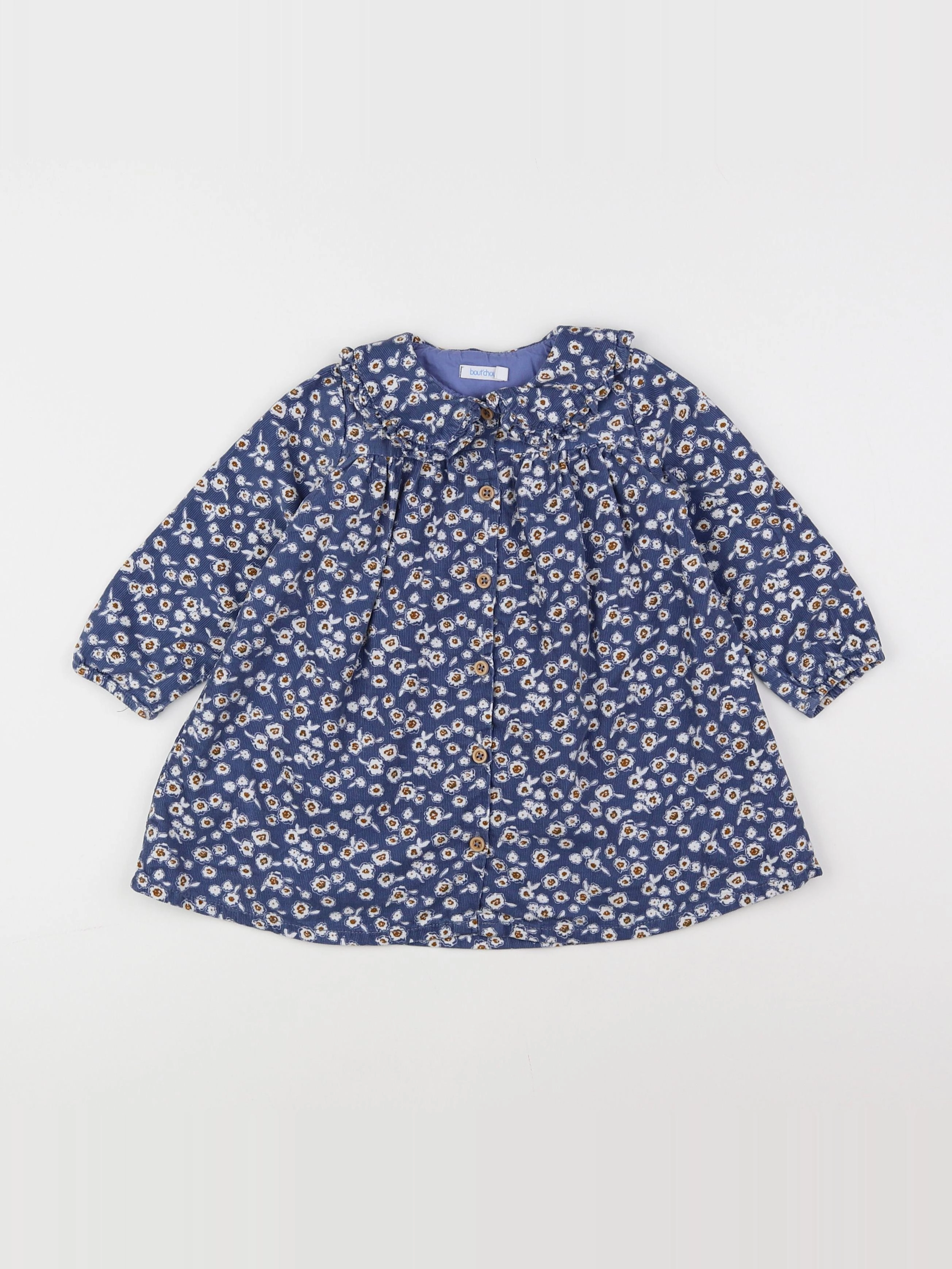 Boutchou - robe bleu - 12 mois
