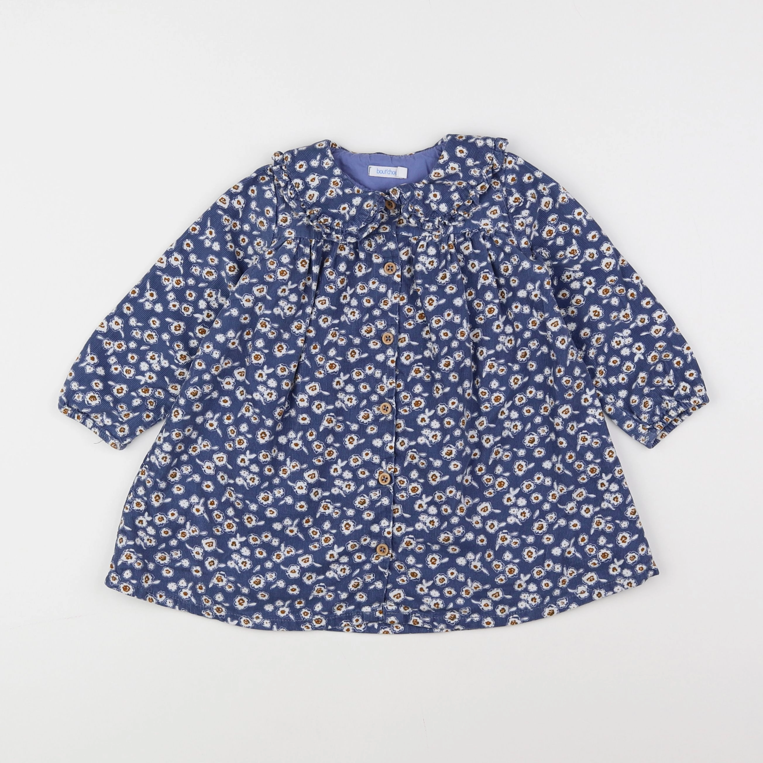 Boutchou - robe bleu - 12 mois
