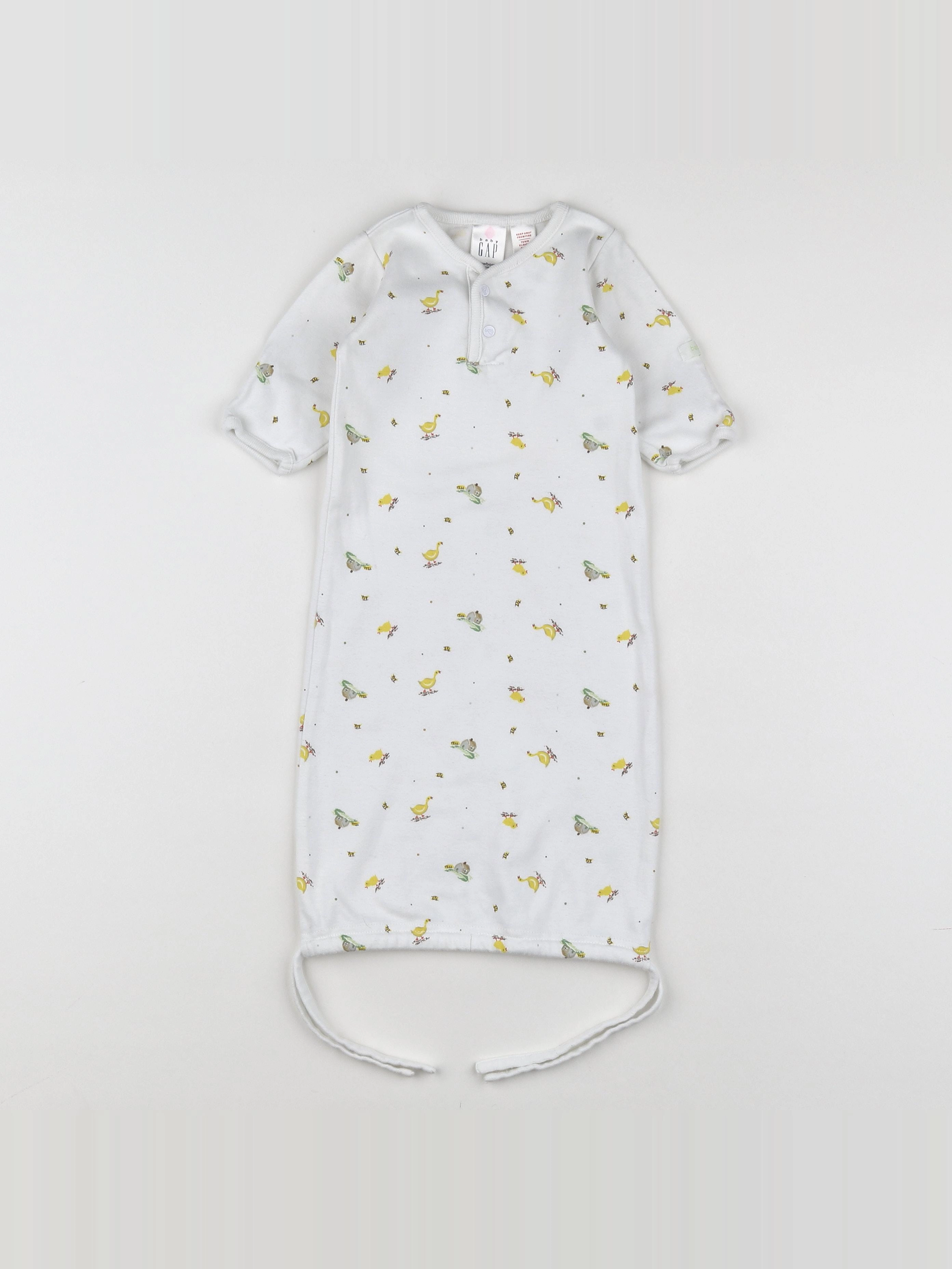 GAP - pyjama coton blanc - 0 mois