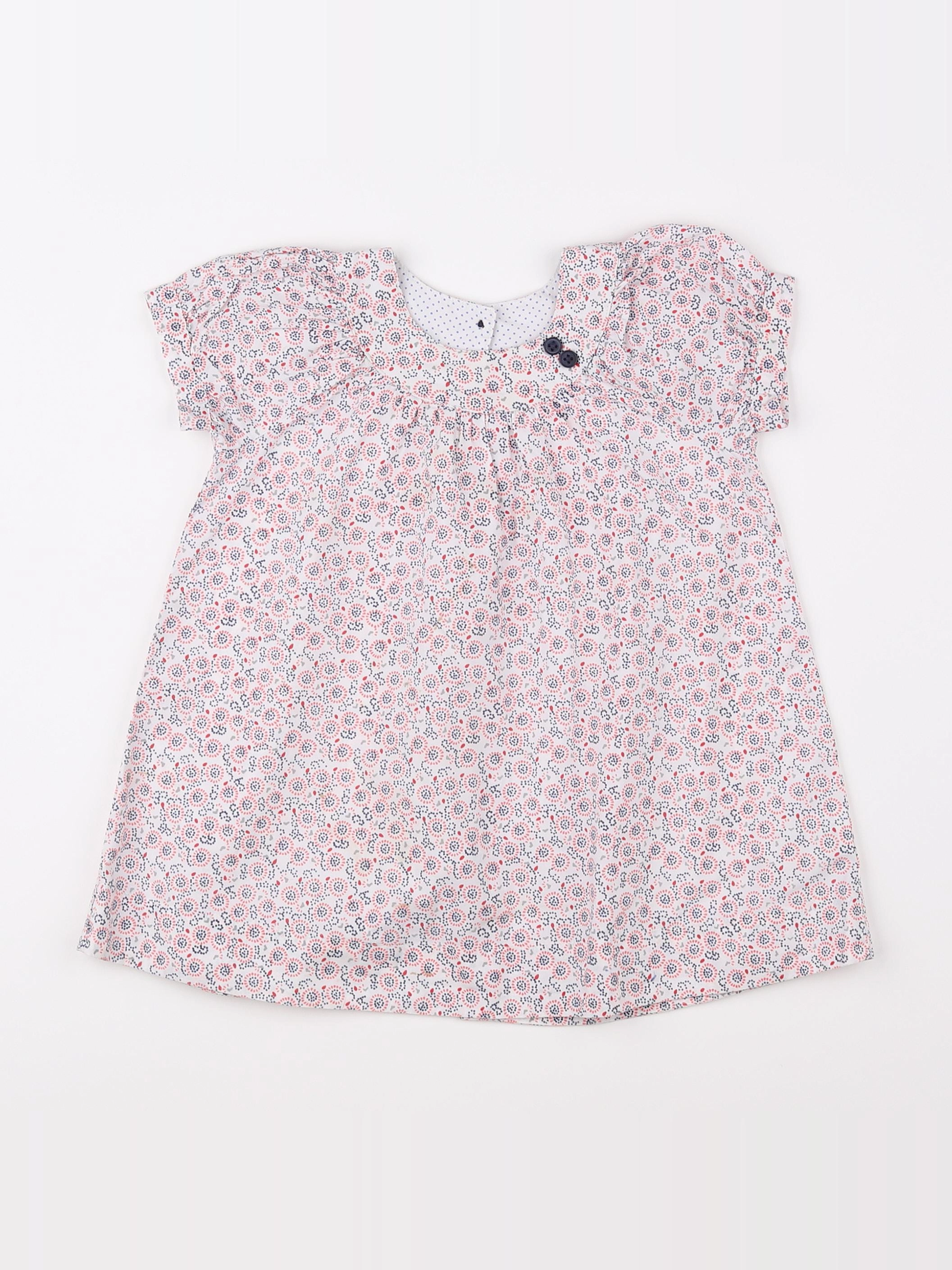 Petit Bateau - robe multicolore - 18 mois