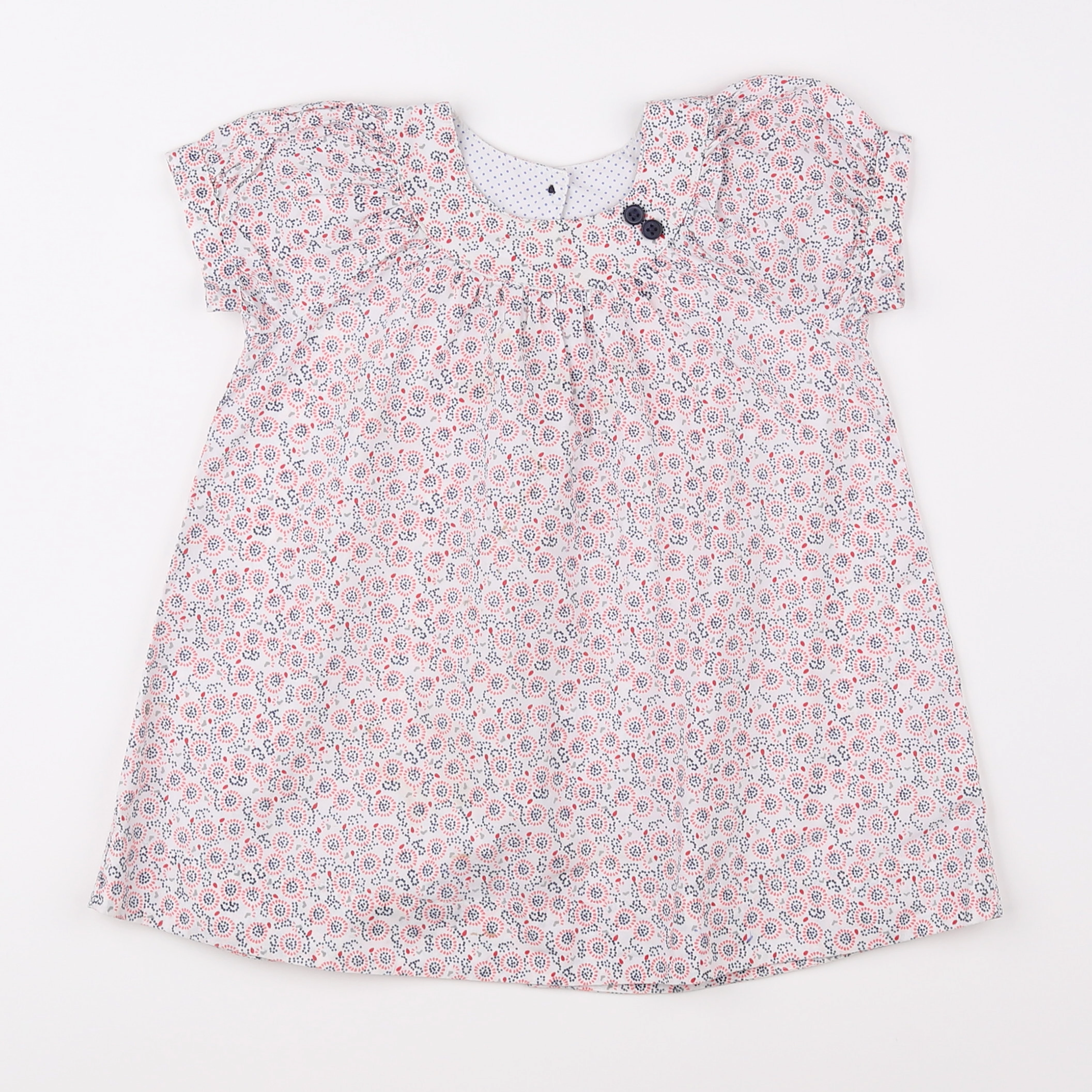 Petit Bateau - robe multicolore - 18 mois