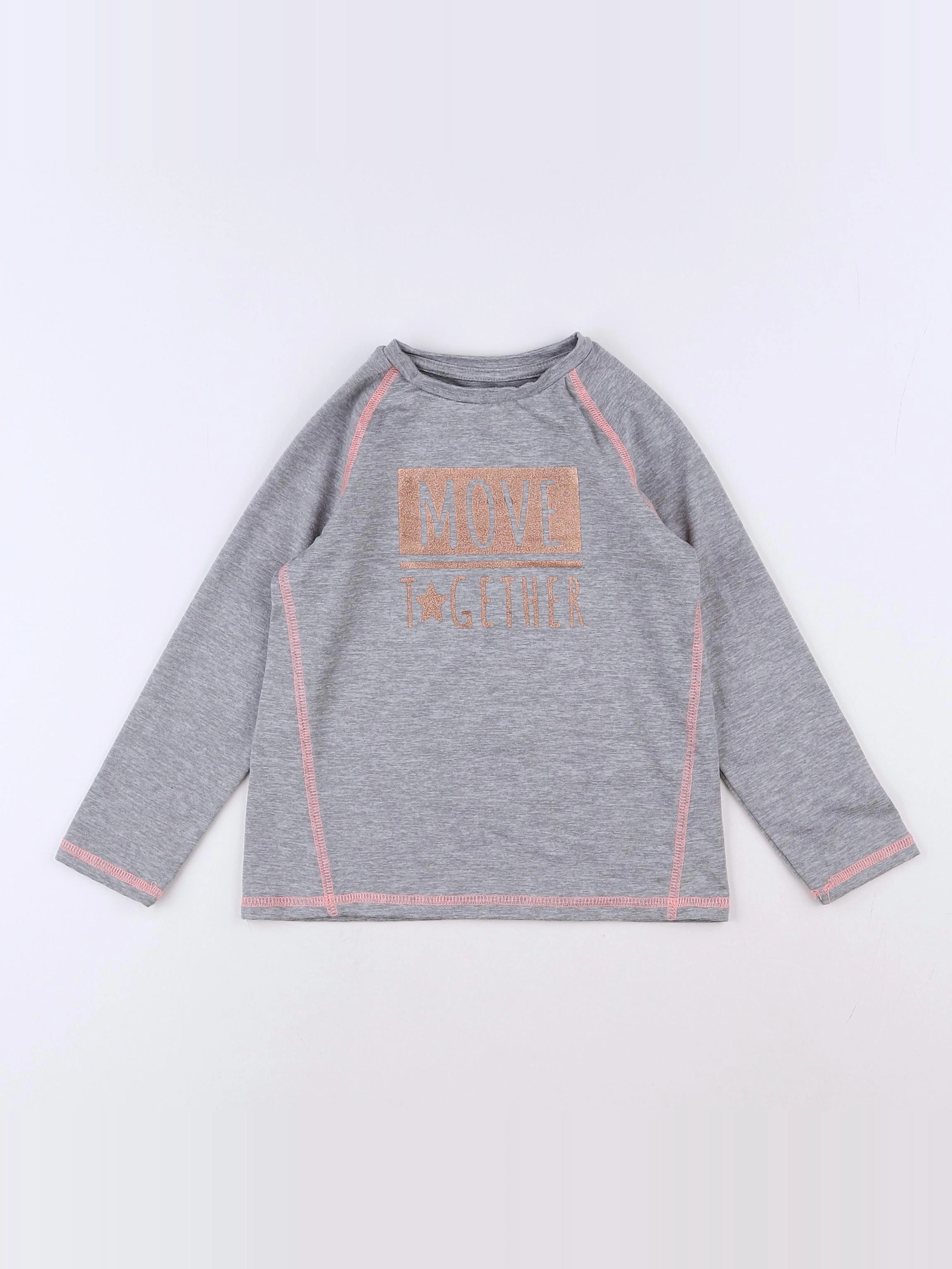Vertbaudet - tee-shirt gris - 4 ans