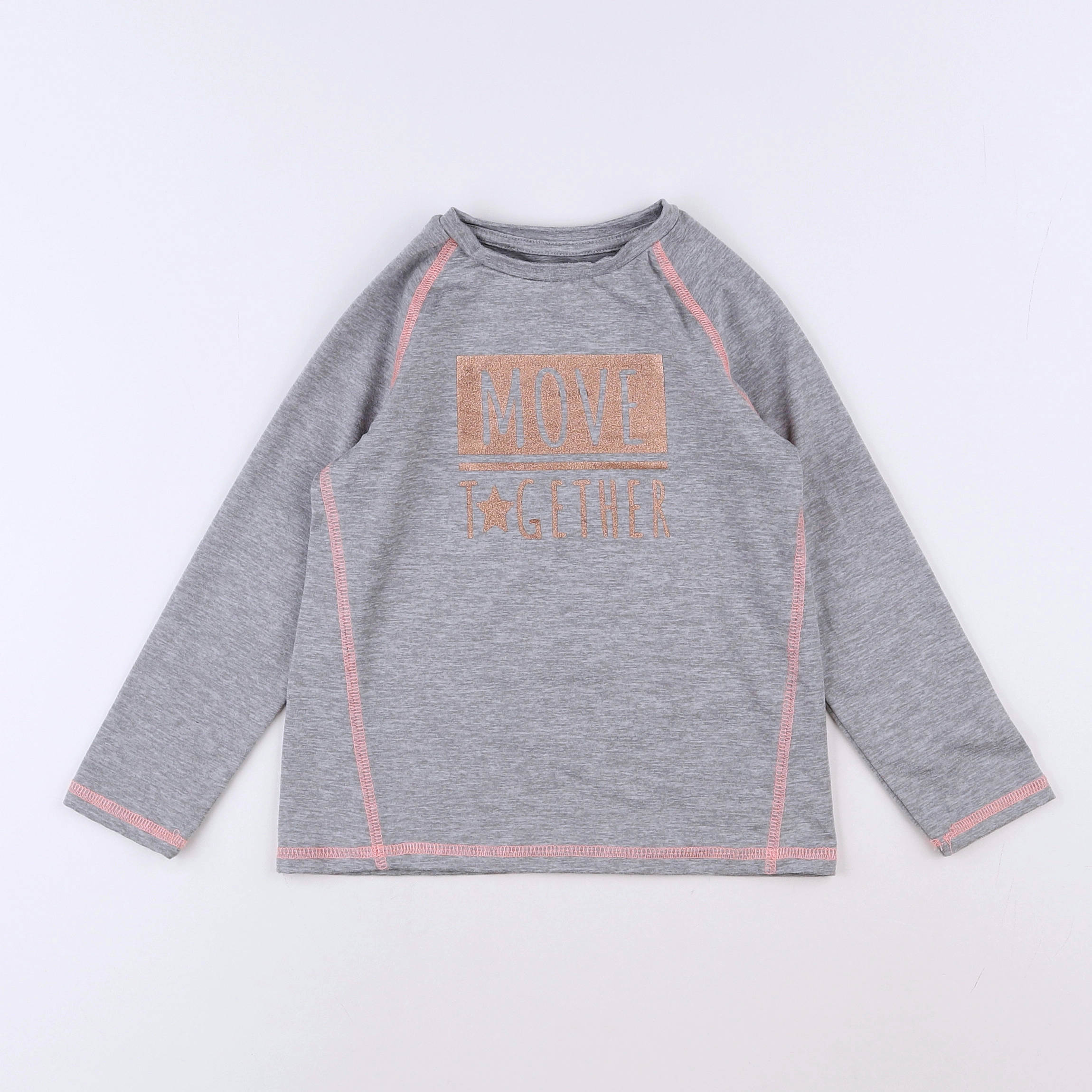 Vertbaudet - tee-shirt gris - 4 ans