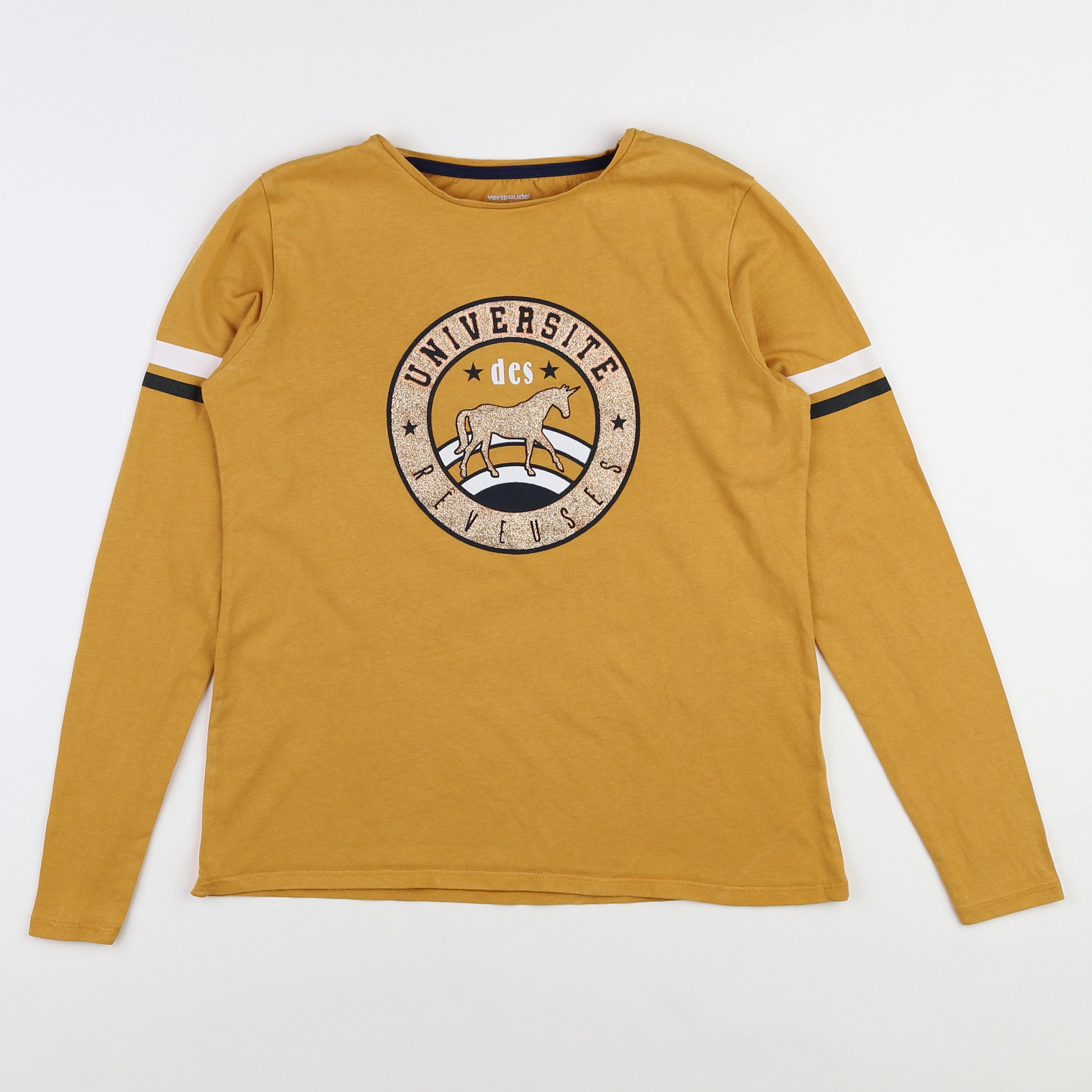 Vertbaudet - tee-shirt jaune - 12 ans