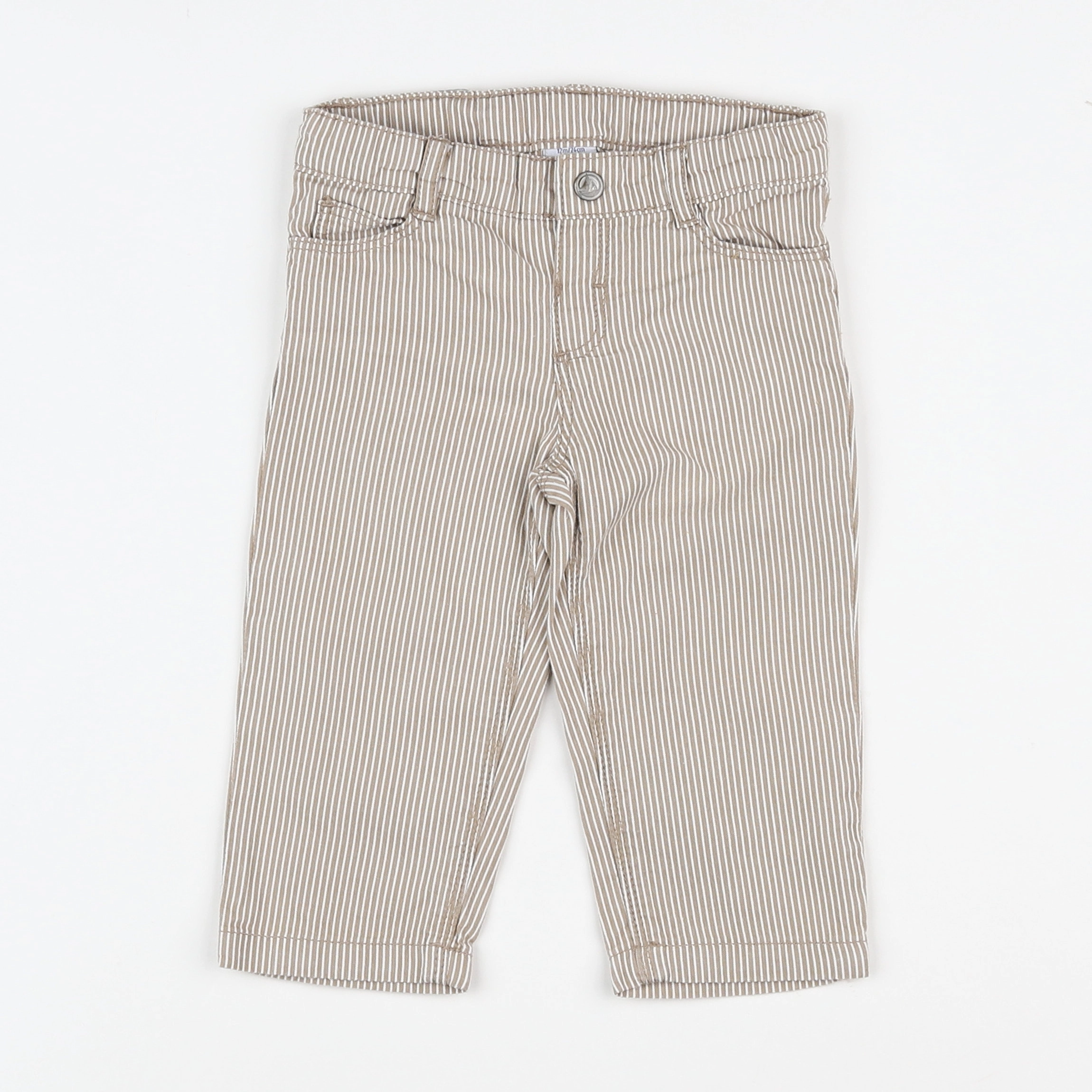 Petit Bateau - pantalon marron - 12 mois