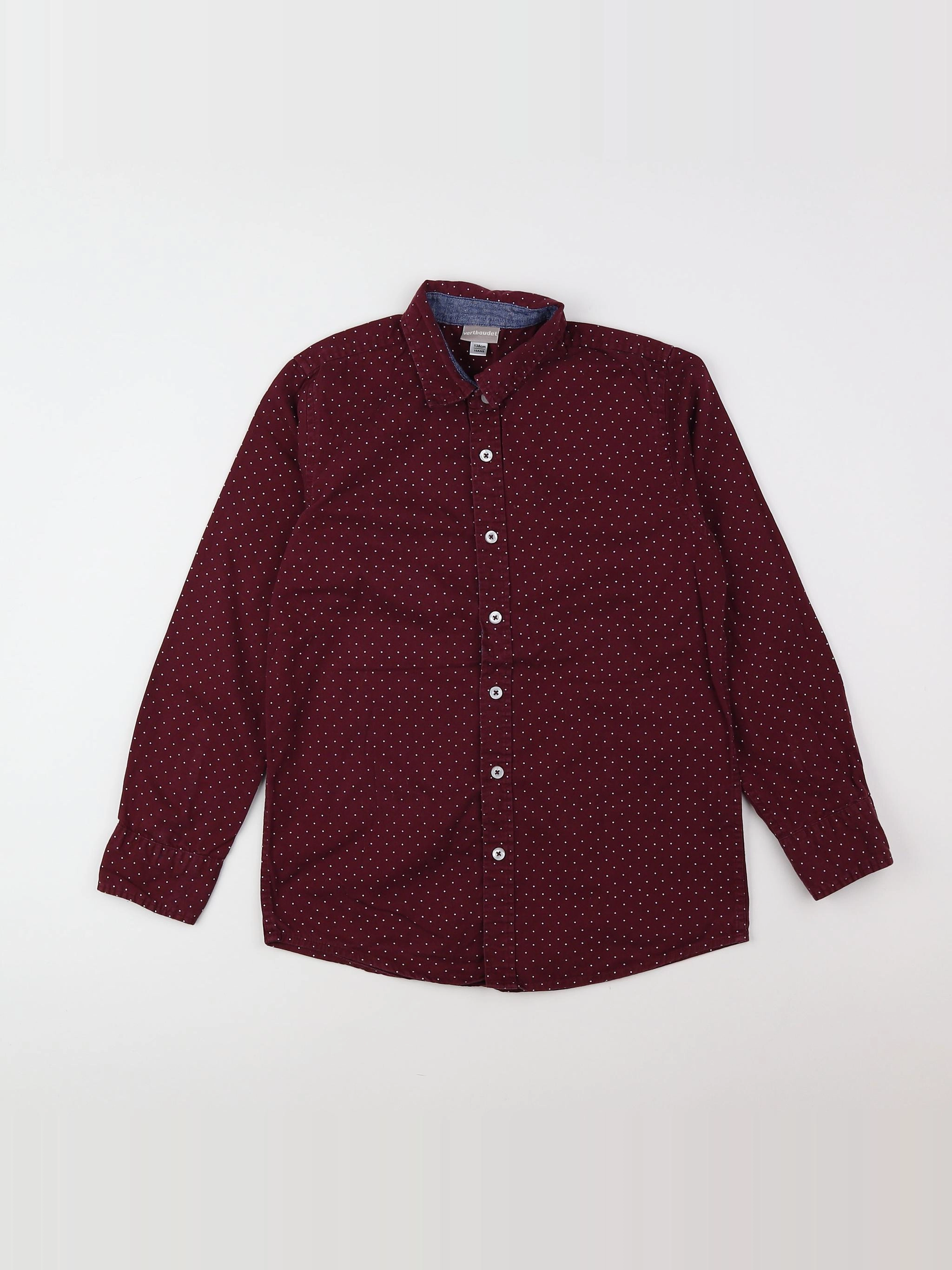 Vertbaudet - chemise rouge - 10 ans