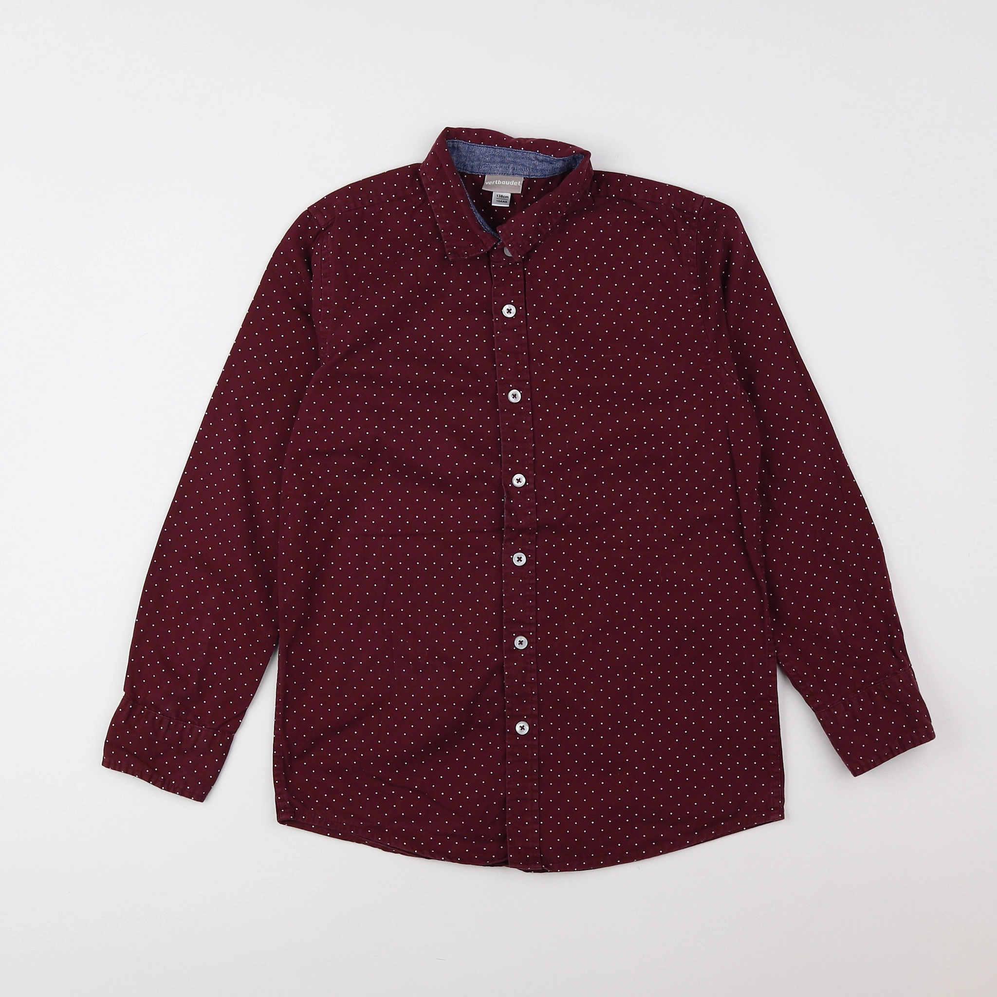 Vertbaudet - chemise rouge - 10 ans
