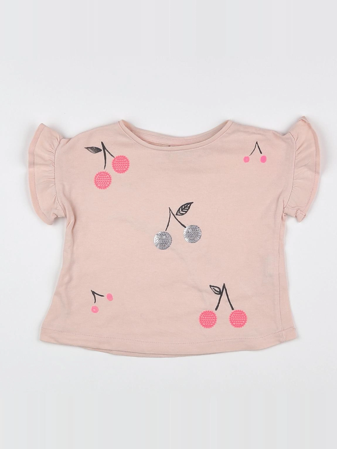 Zara - tee-shirt rose - 12/18 mois