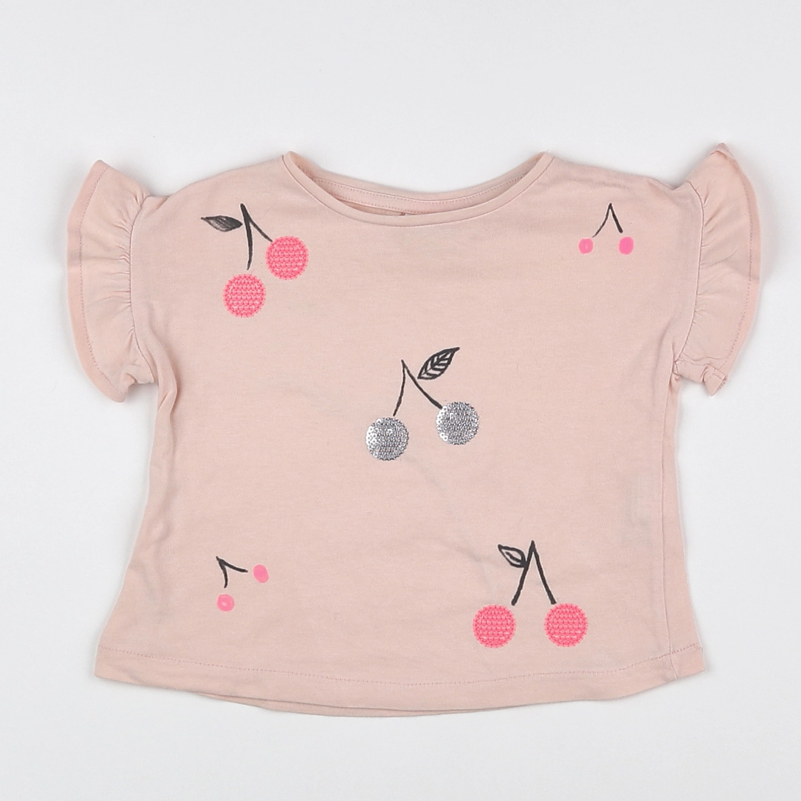 Zara - tee-shirt rose - 12/18 mois