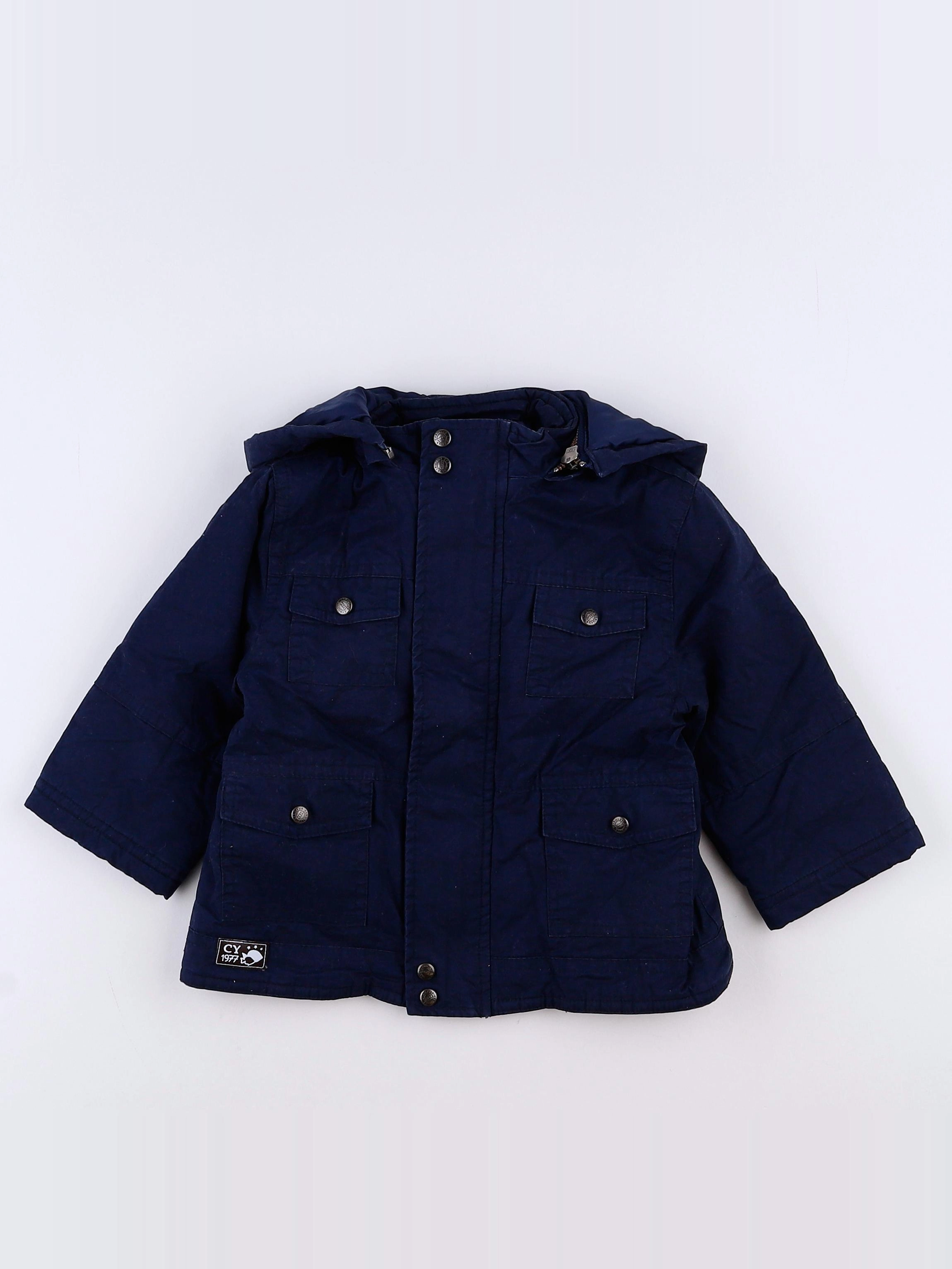 Cyrillus - parka bleu - 9 mois