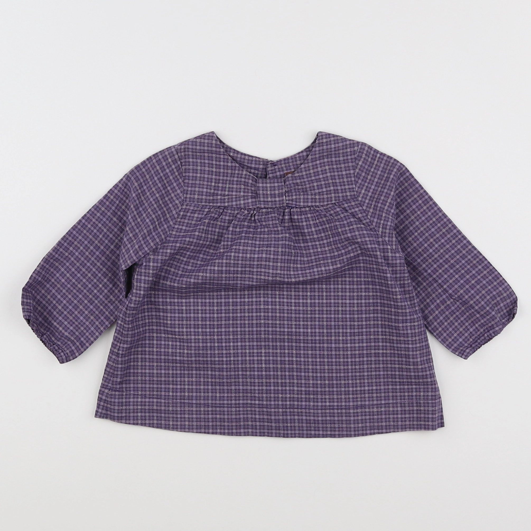 Boutchou - blouse violet - 12 mois