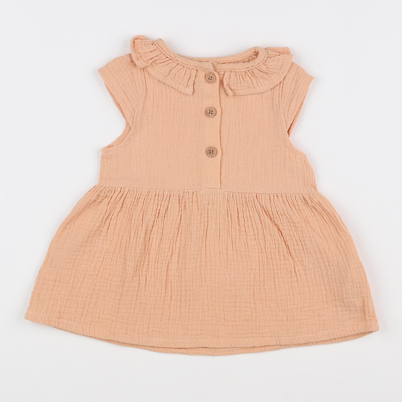 Vertbaudet - robe orange - 9 mois