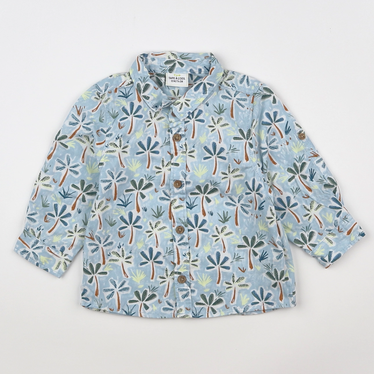 Tape à l'oeil - chemise multicolore - 12 mois
