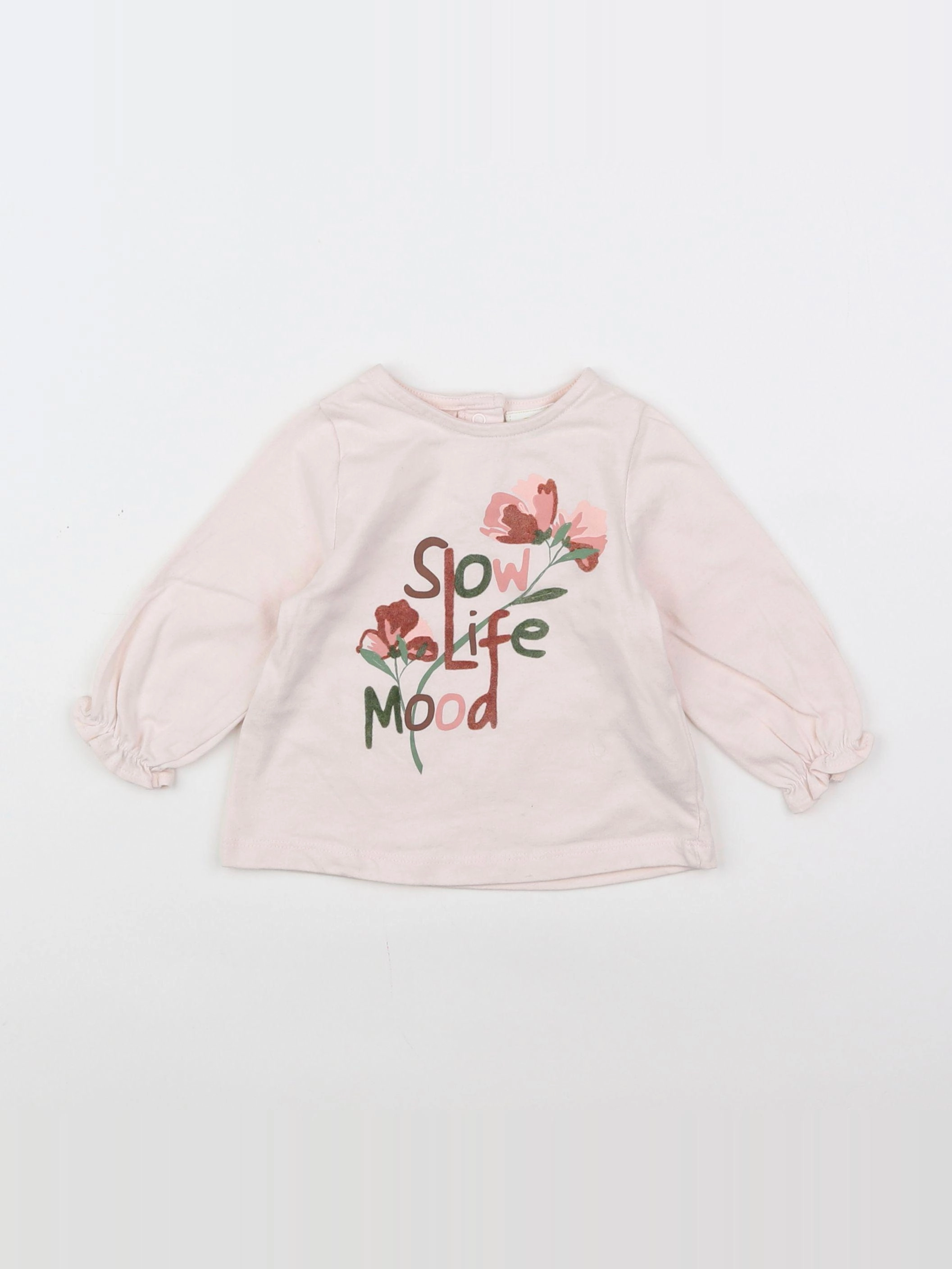 Tape à l'oeil - tee-shirt rose - 6 mois