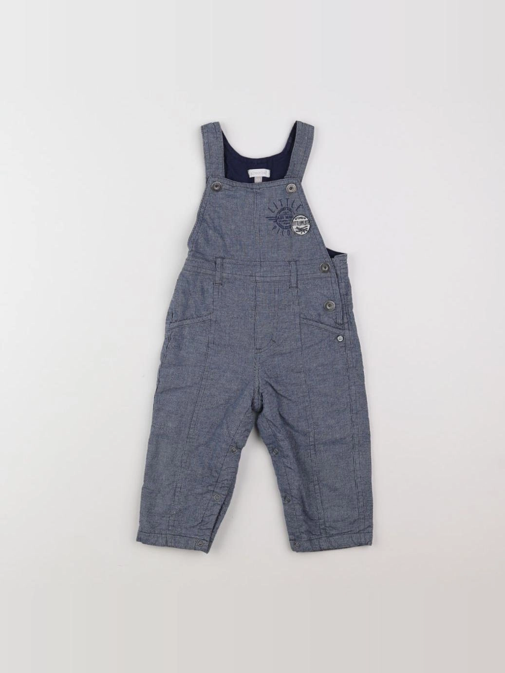 Absorba - salopette doublé bleu - 12 mois