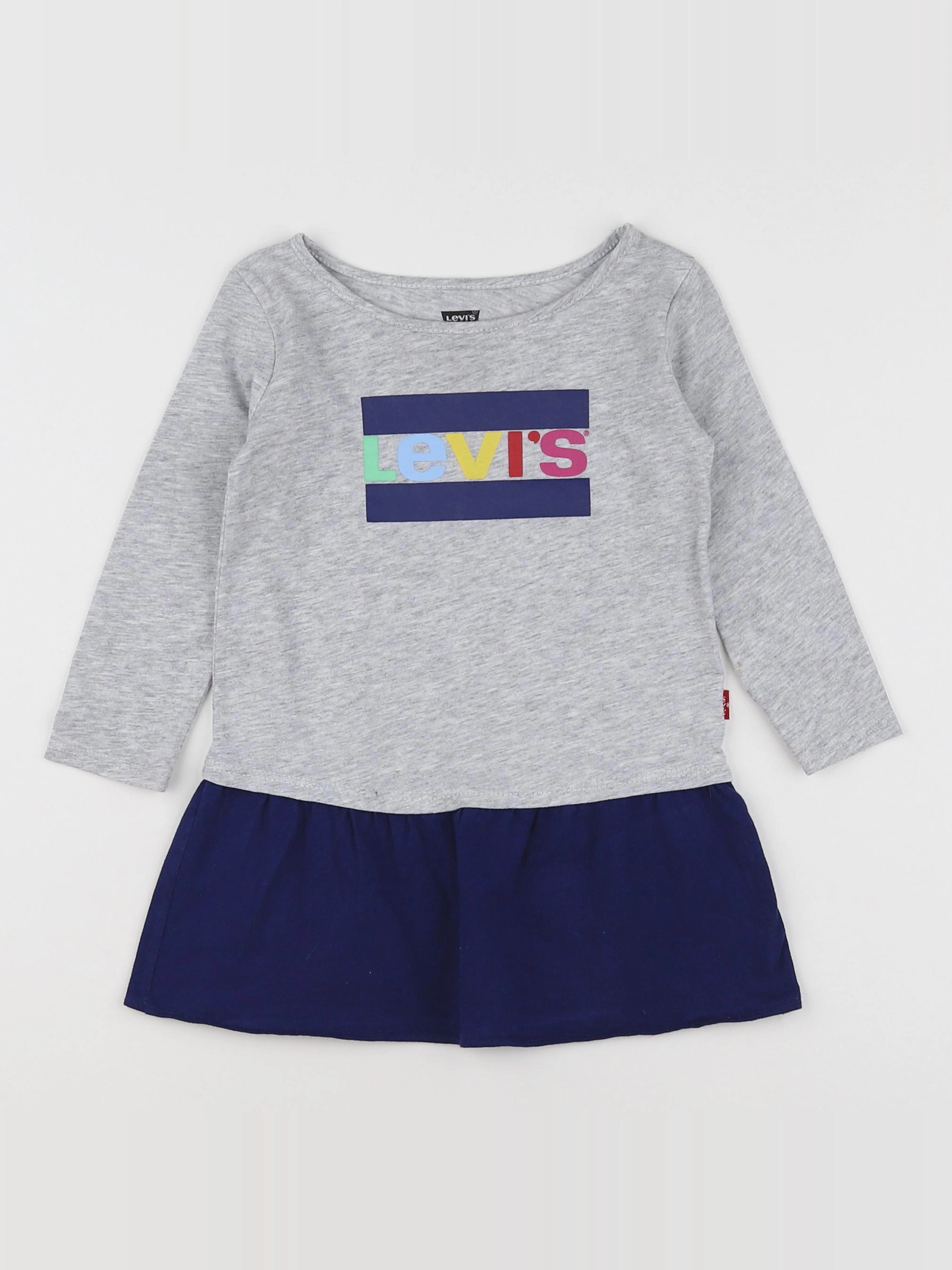 Levi's - robe bleu, gris - 18 mois