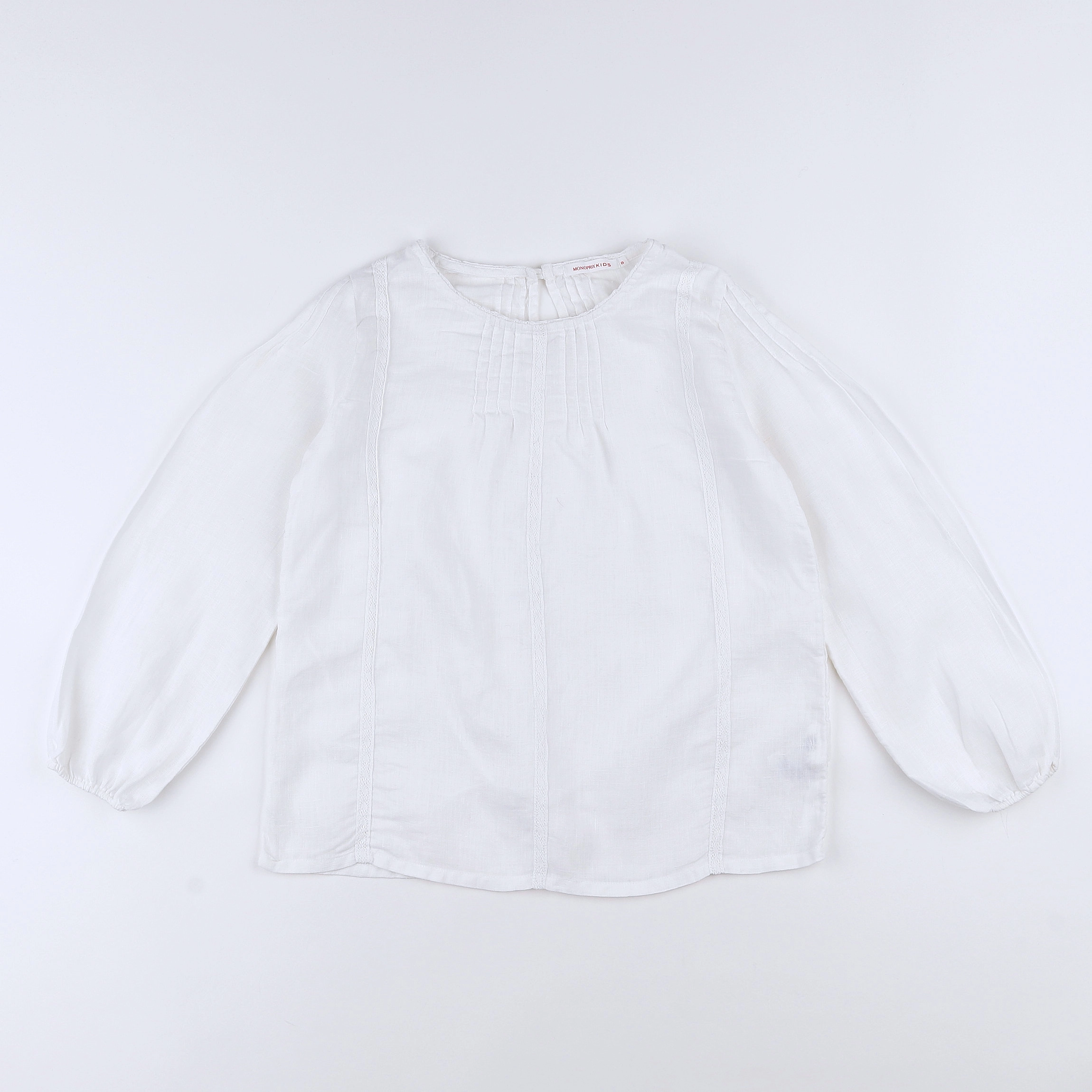 Monoprix - blouse blanc - 8 ans
