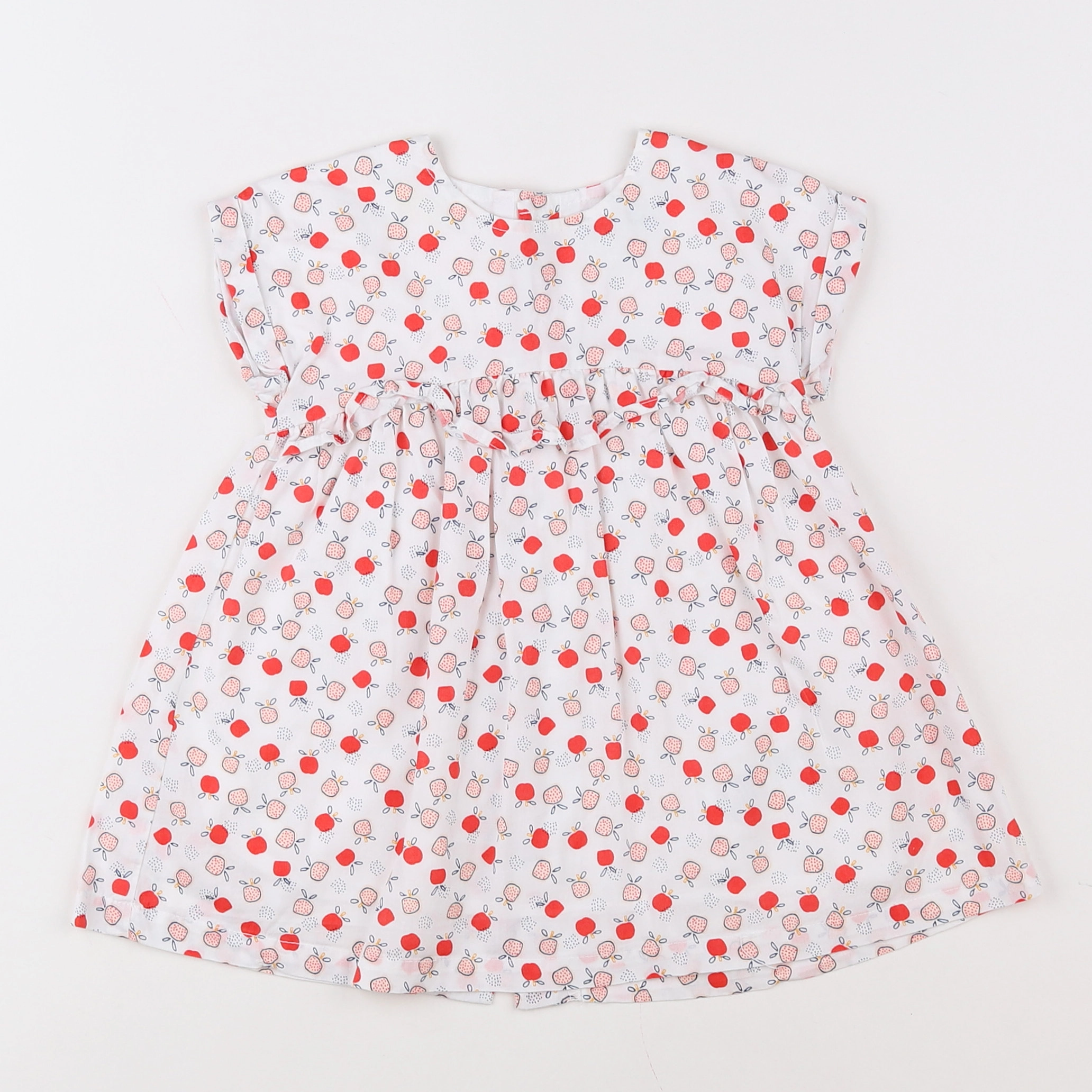 Vertbaudet - robe blanc - 9 mois