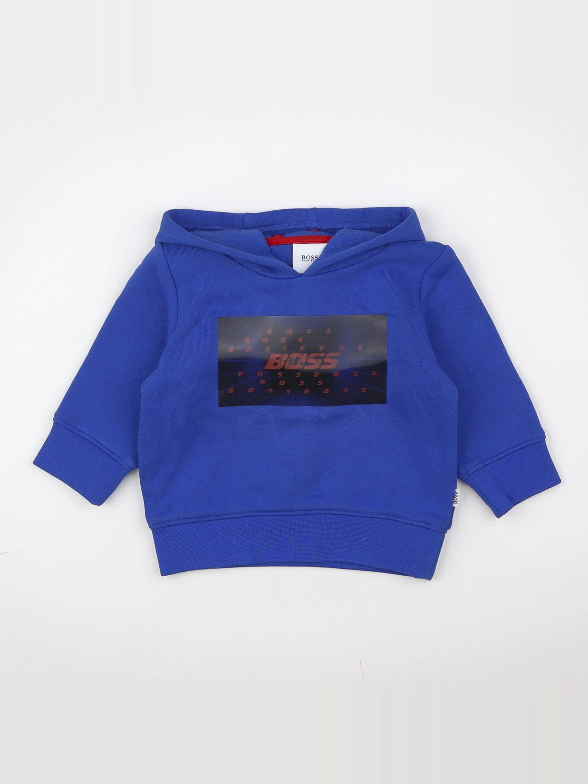 Hugo Boss - sweat bleu - 6 mois