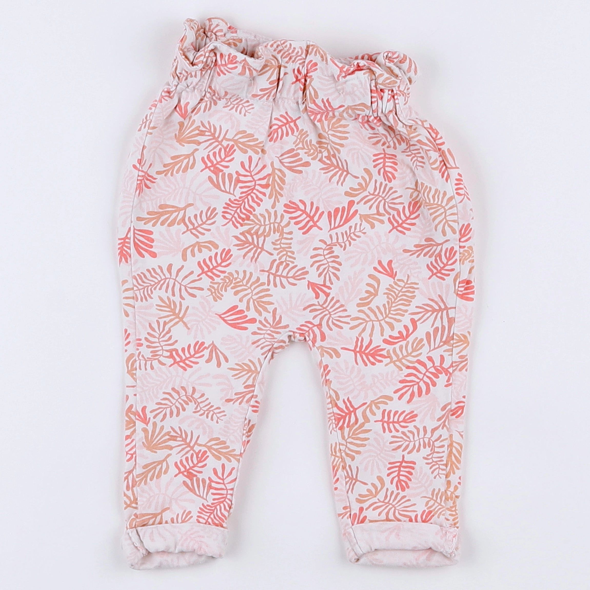 Tape à l'oeil - jogging blanc, rose - 3 mois