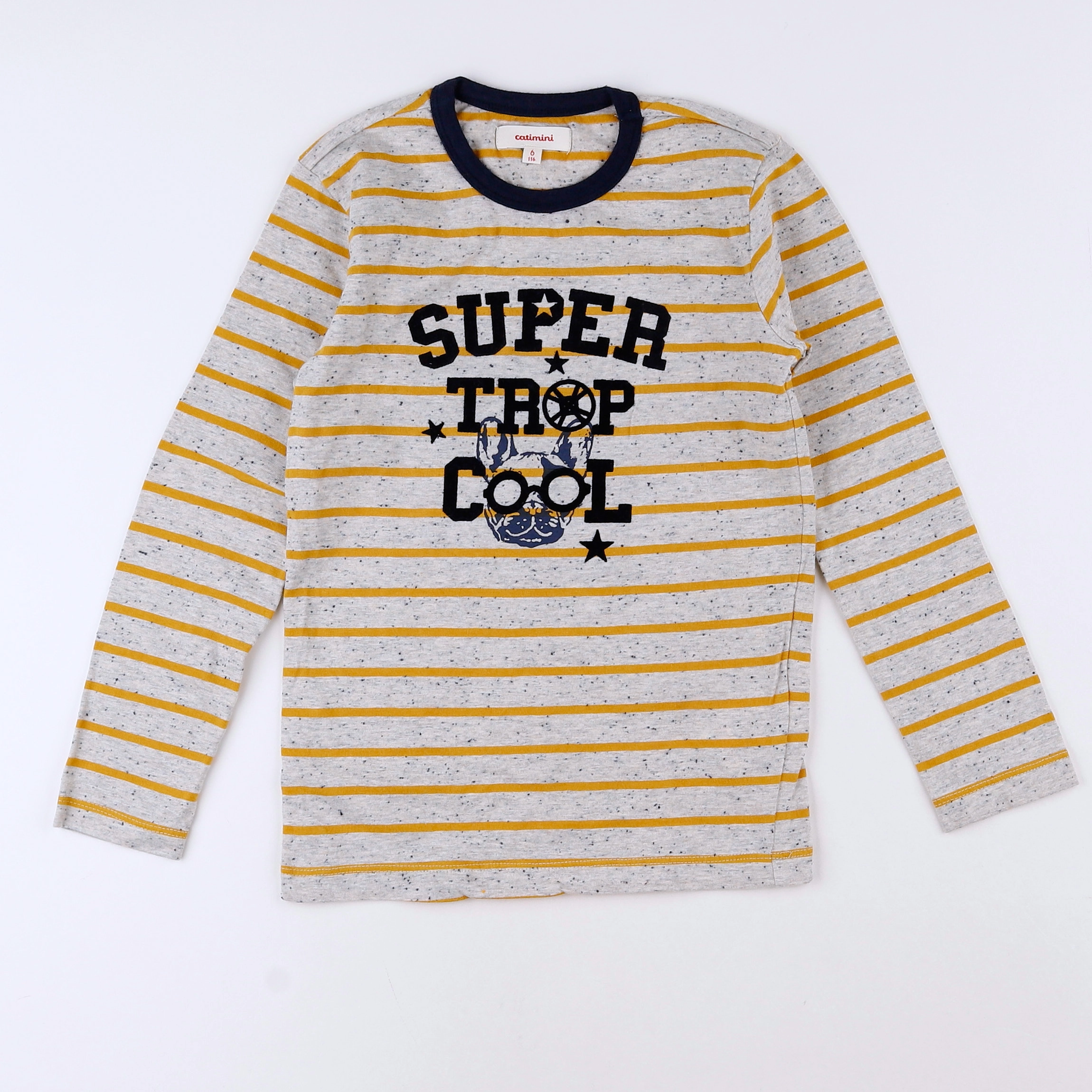 Catimini - tee-shirt jaune - 6 ans
