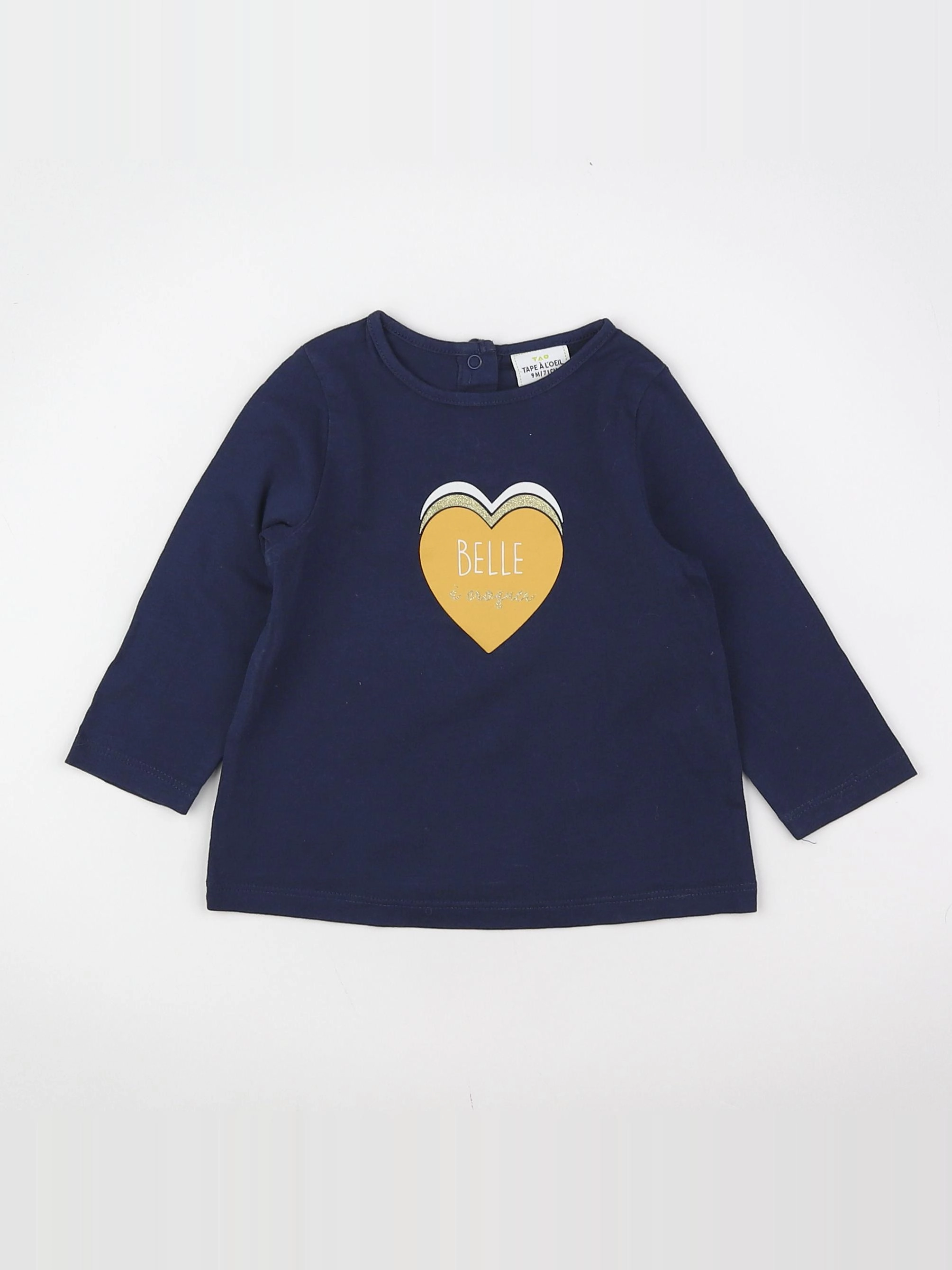 Tape à l'oeil - tee-shirt bleu - 9 mois