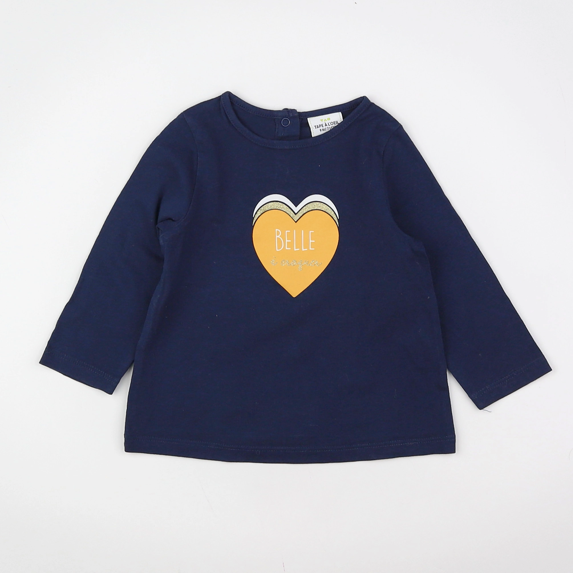 Tape à l'oeil - tee-shirt bleu - 9 mois