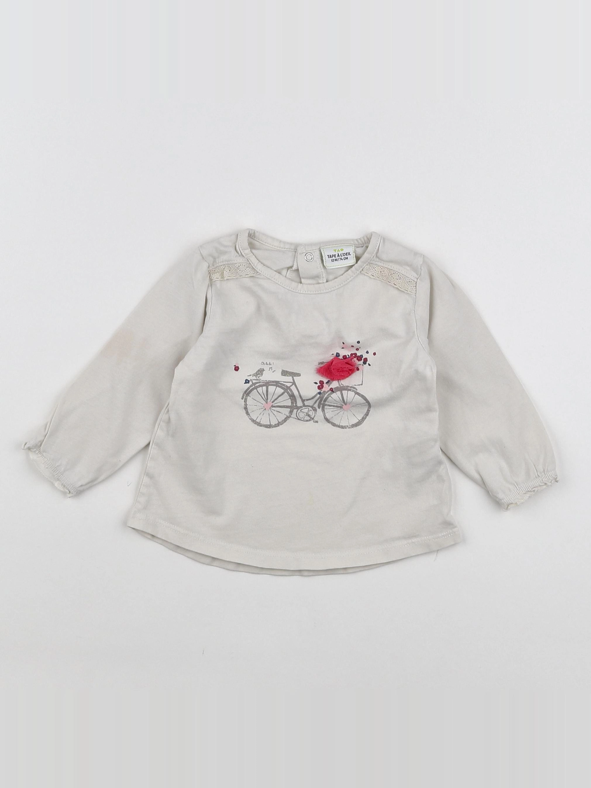 Tape à l'oeil - tee-shirt gris - 12 mois