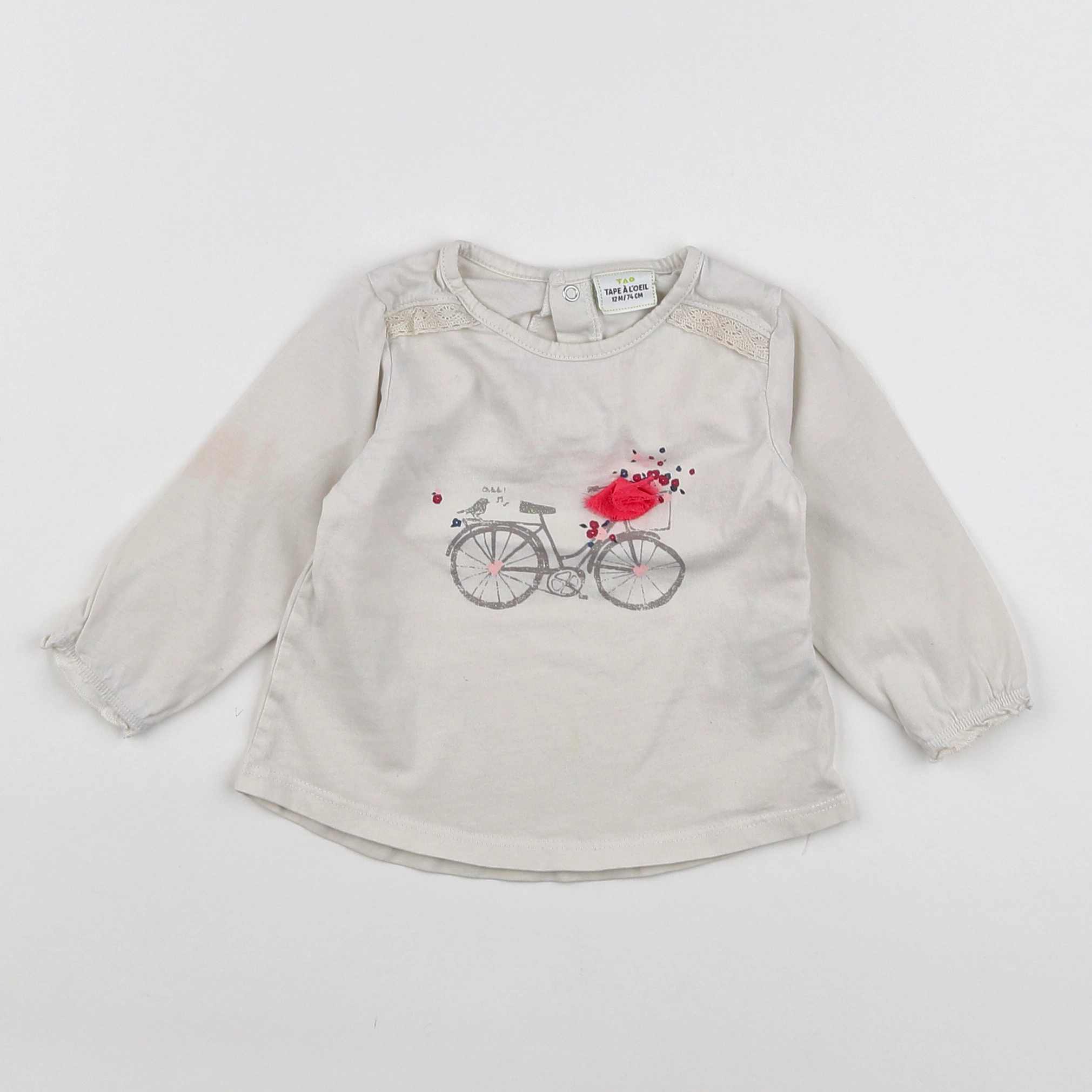 Tape à l'oeil - tee-shirt gris - 12 mois
