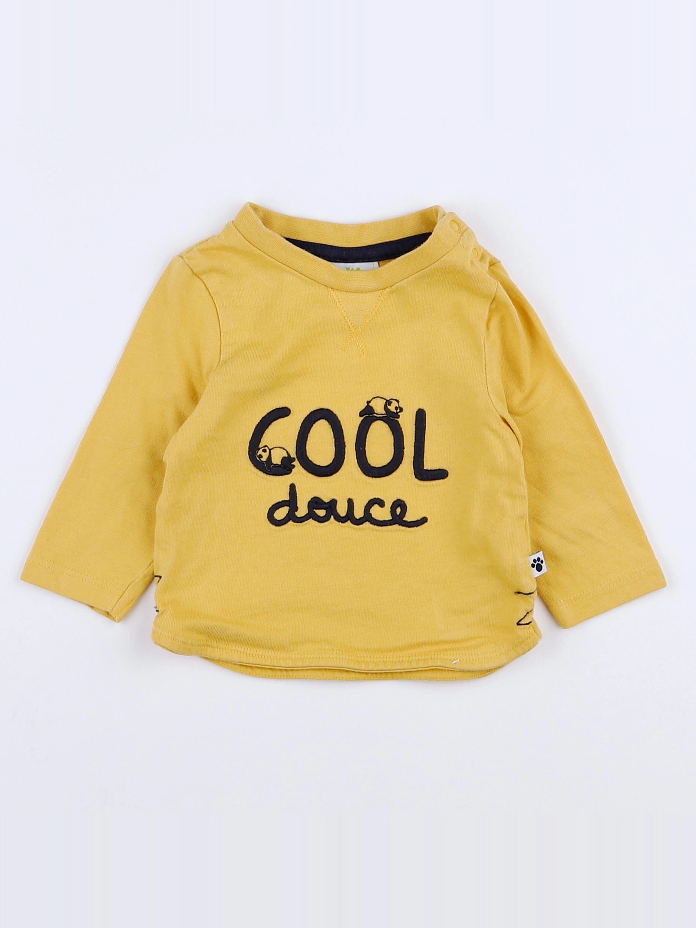 Tape à l'oeil - tee-shirt jaune - 3 mois