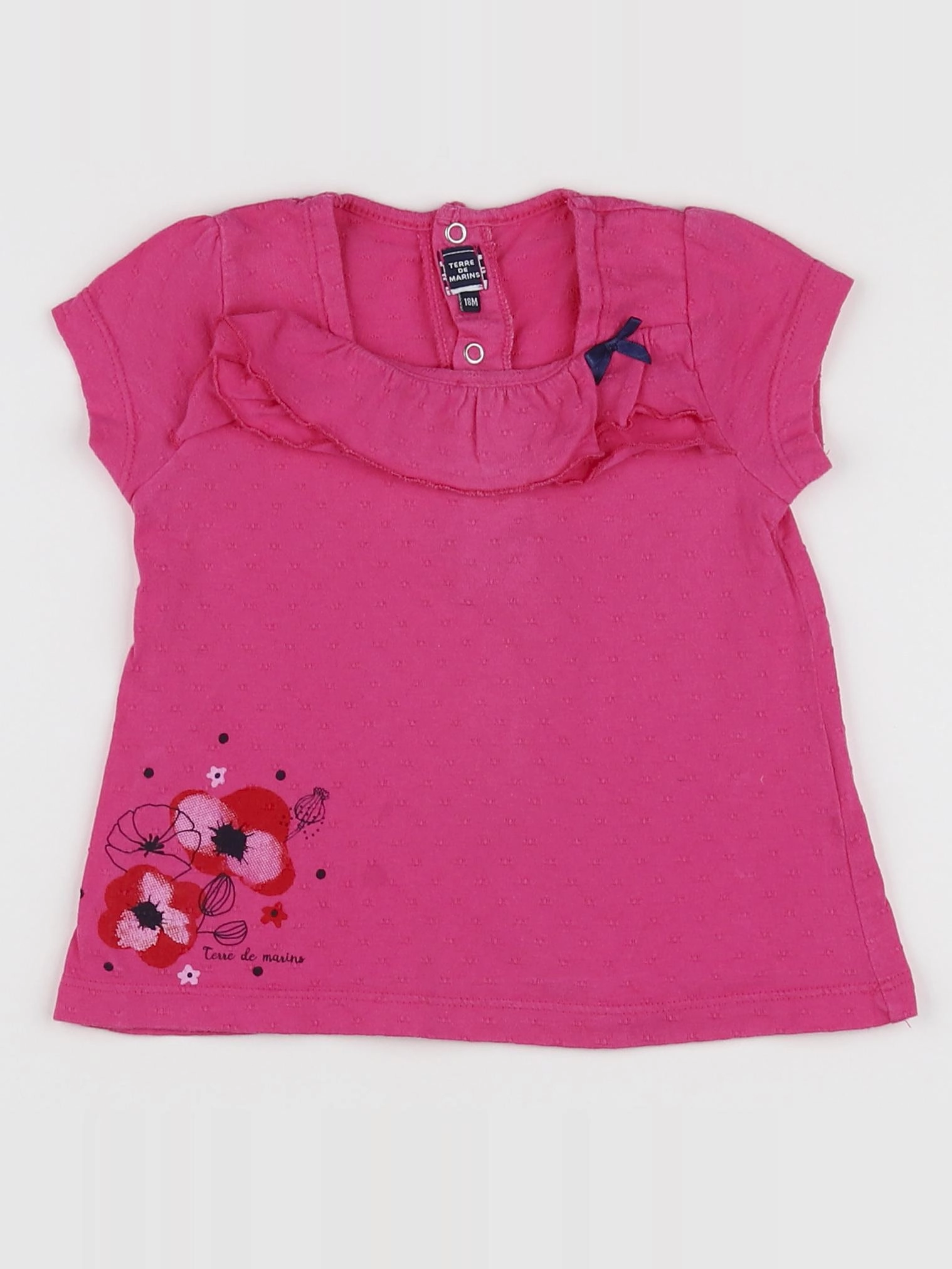 Terre de marins - robe rose - 18 mois