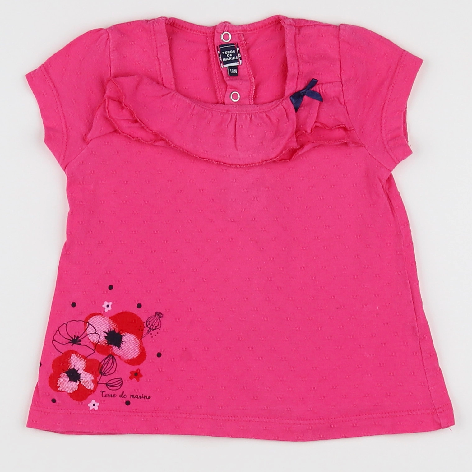 Terre de marins - robe rose - 18 mois