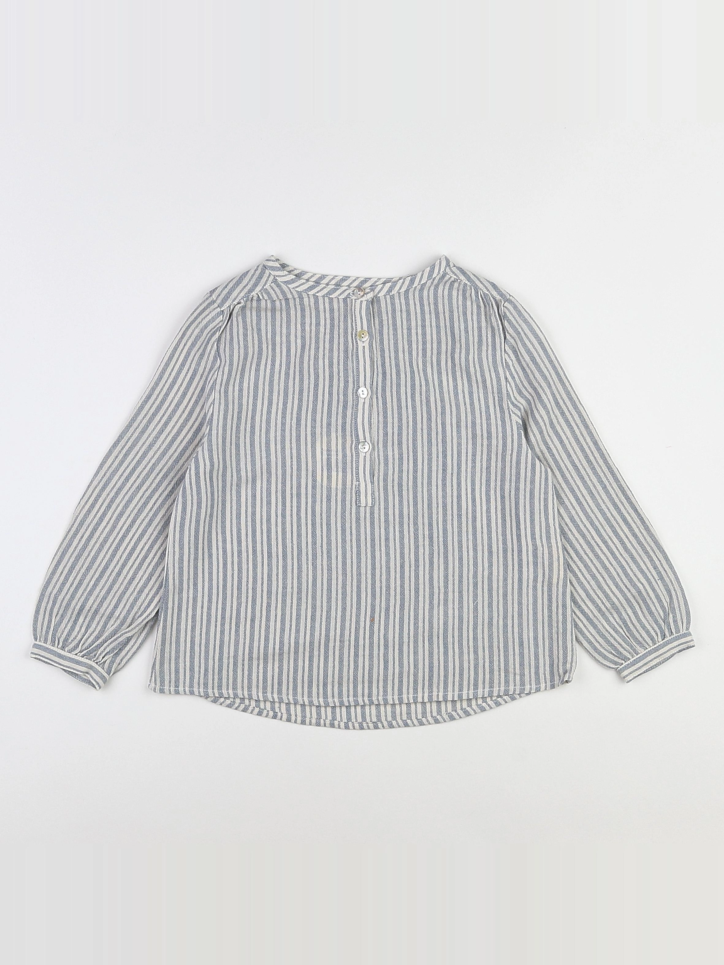 Longlivethequeen  - blouse blanc, bleu (neuf) - 12 ans