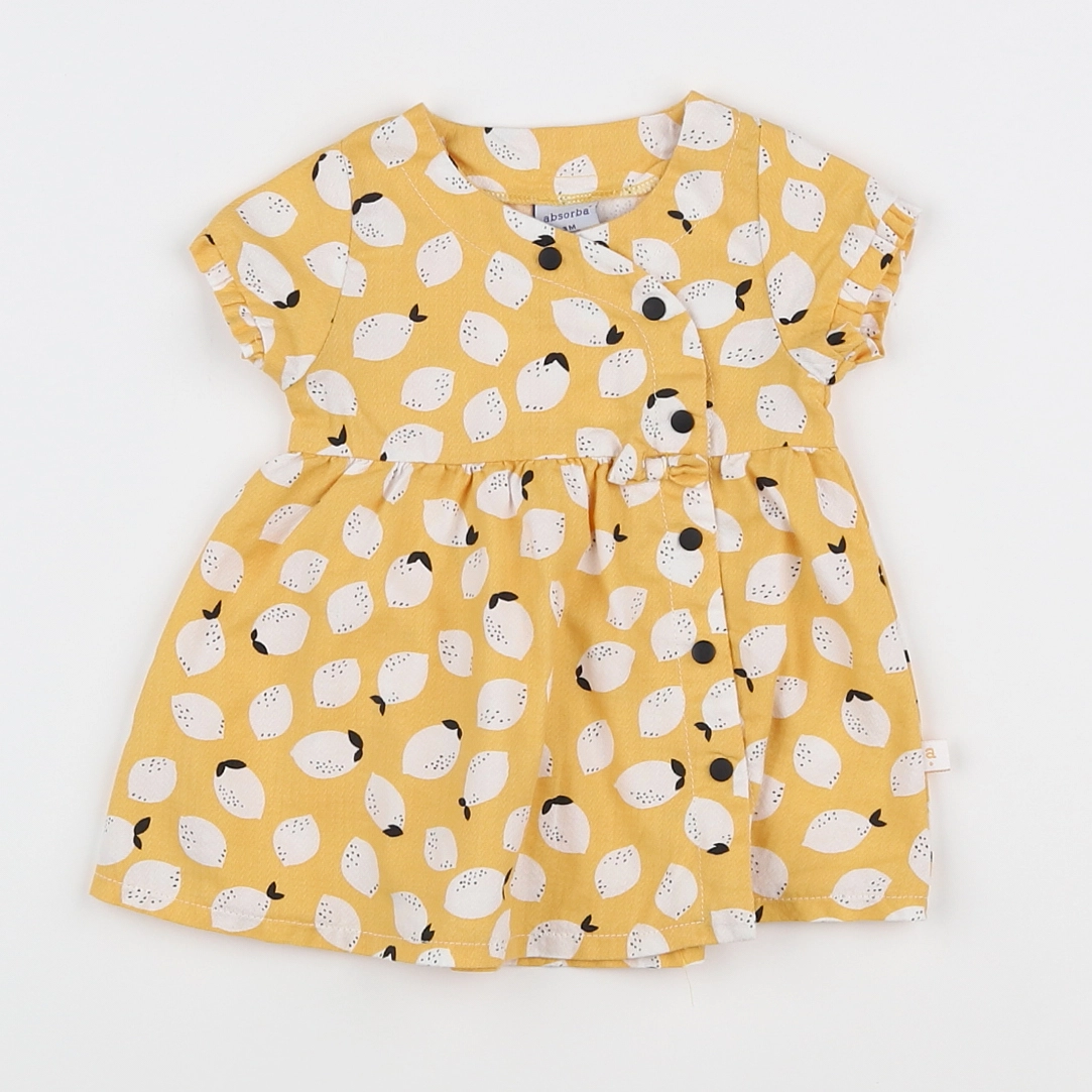 Absorba - robe jaune - 3 mois