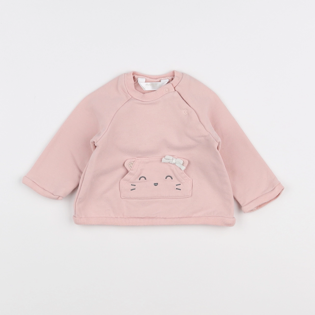 Mayoral - sweat rose - 1/3 mois