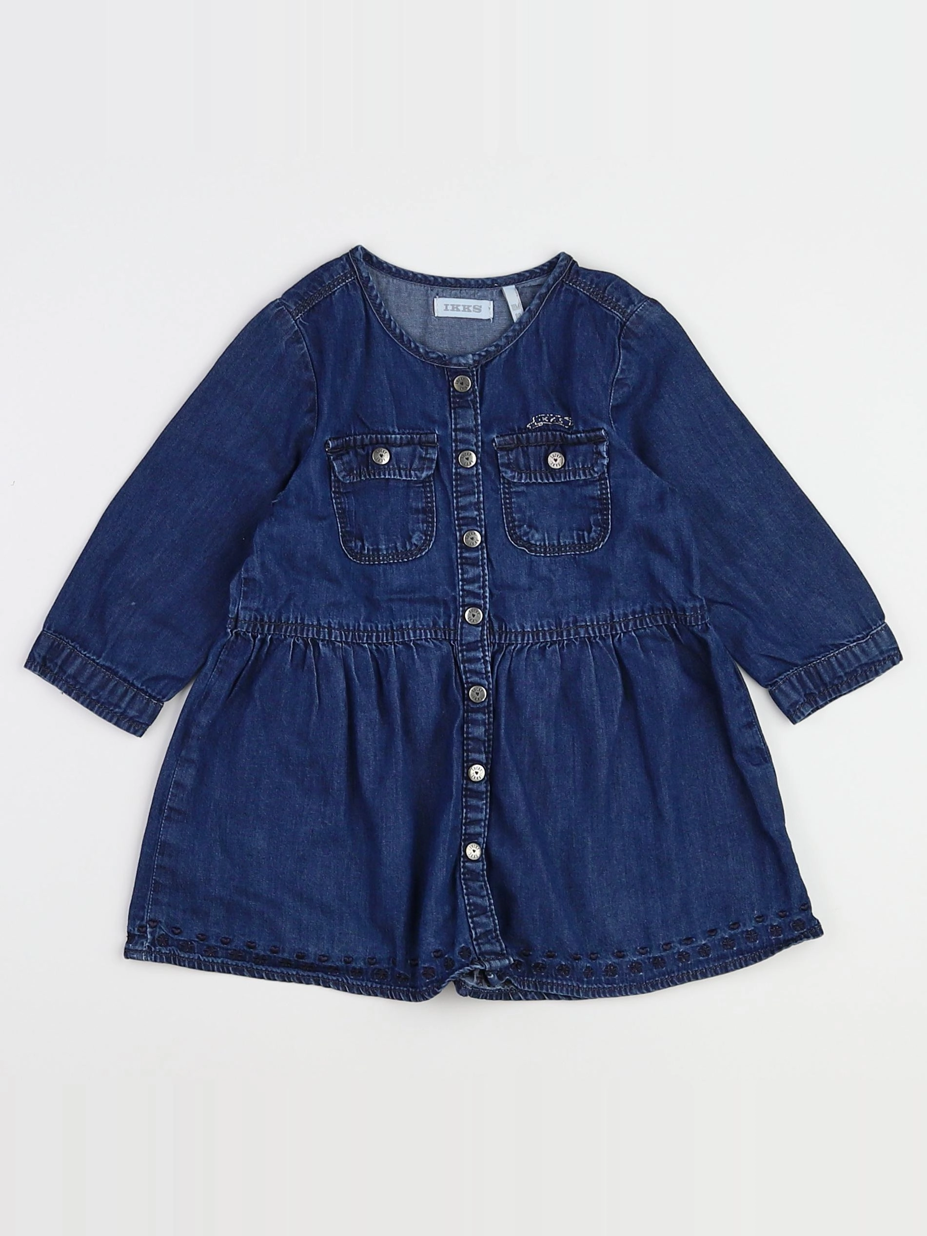 IKKS - robe bleu - 18 mois