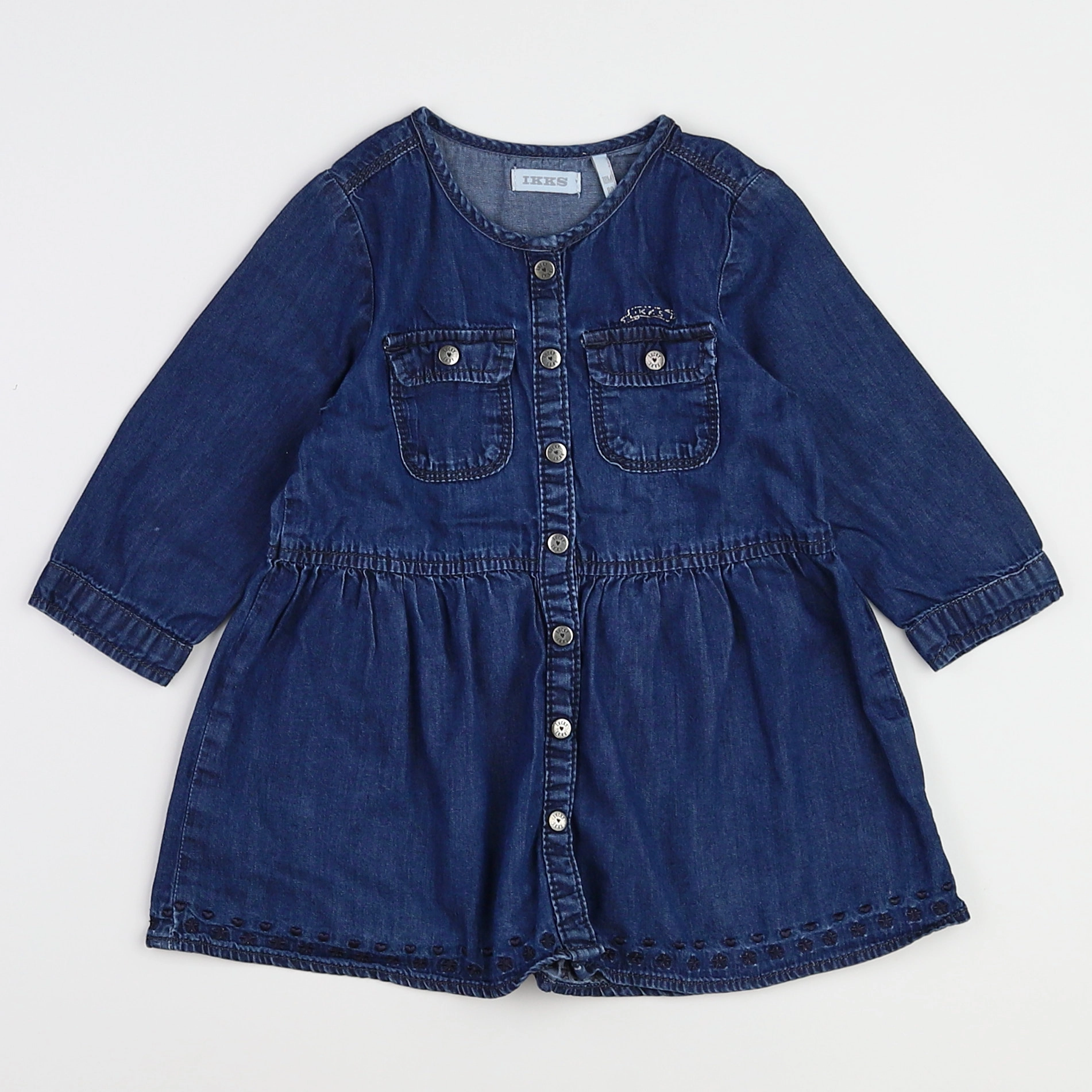 IKKS - robe bleu - 18 mois