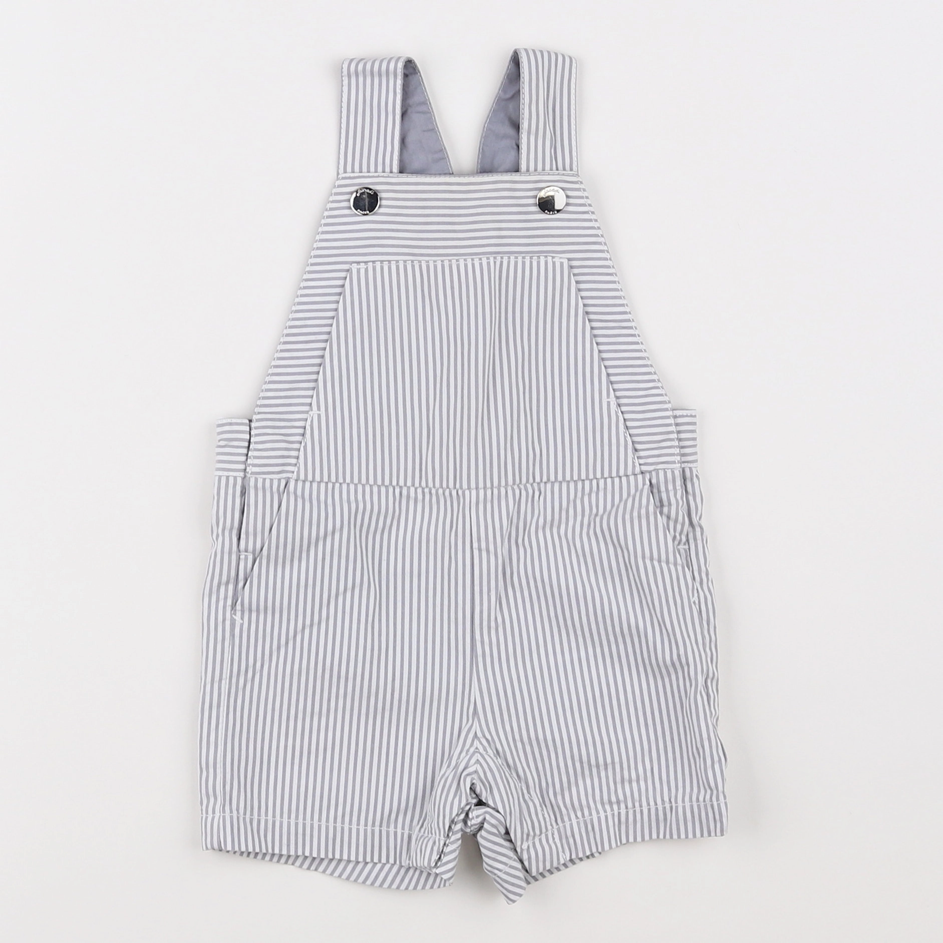 Jacadi - salopette blanc, gris - 12 mois