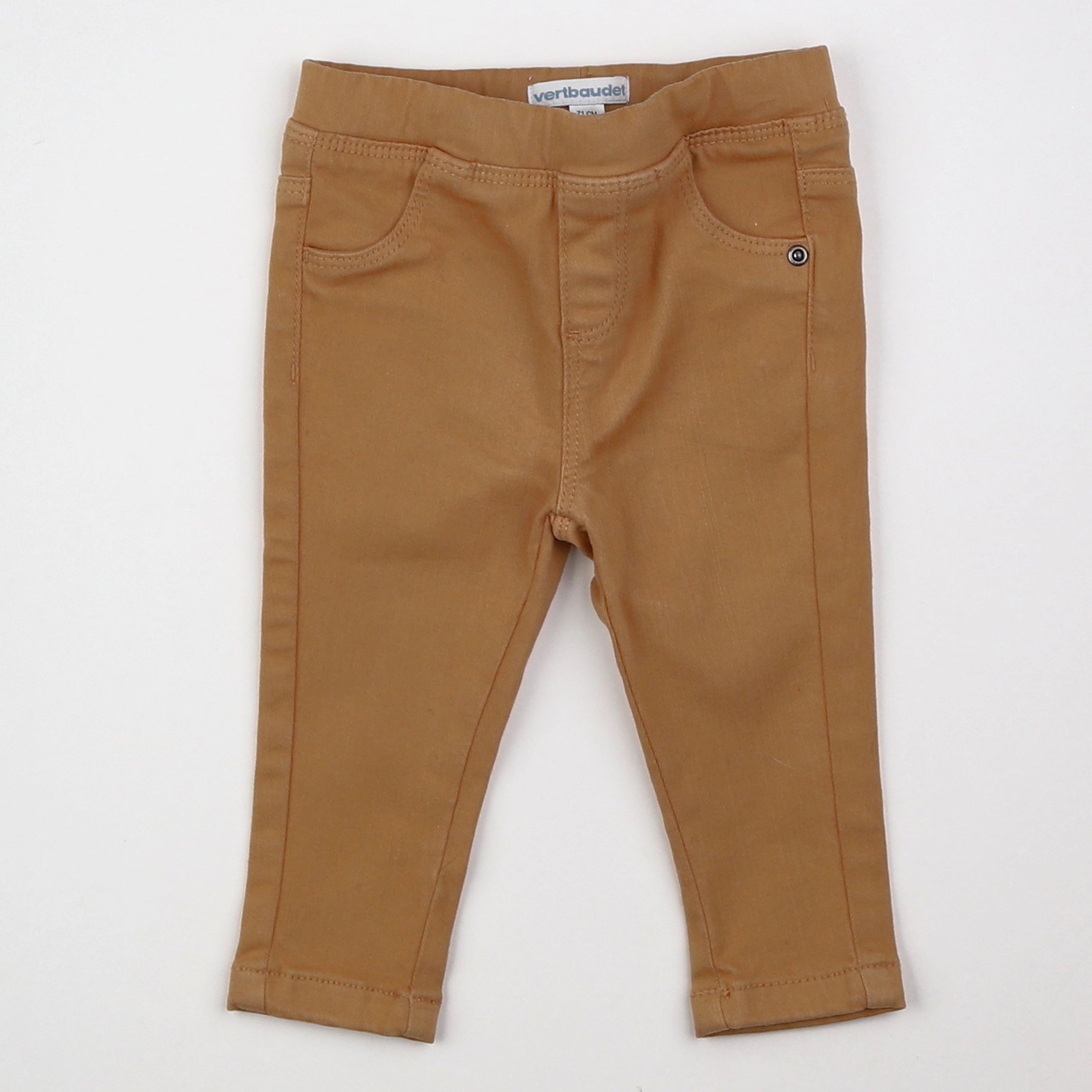 Vertbaudet - jegging marron - 9 mois