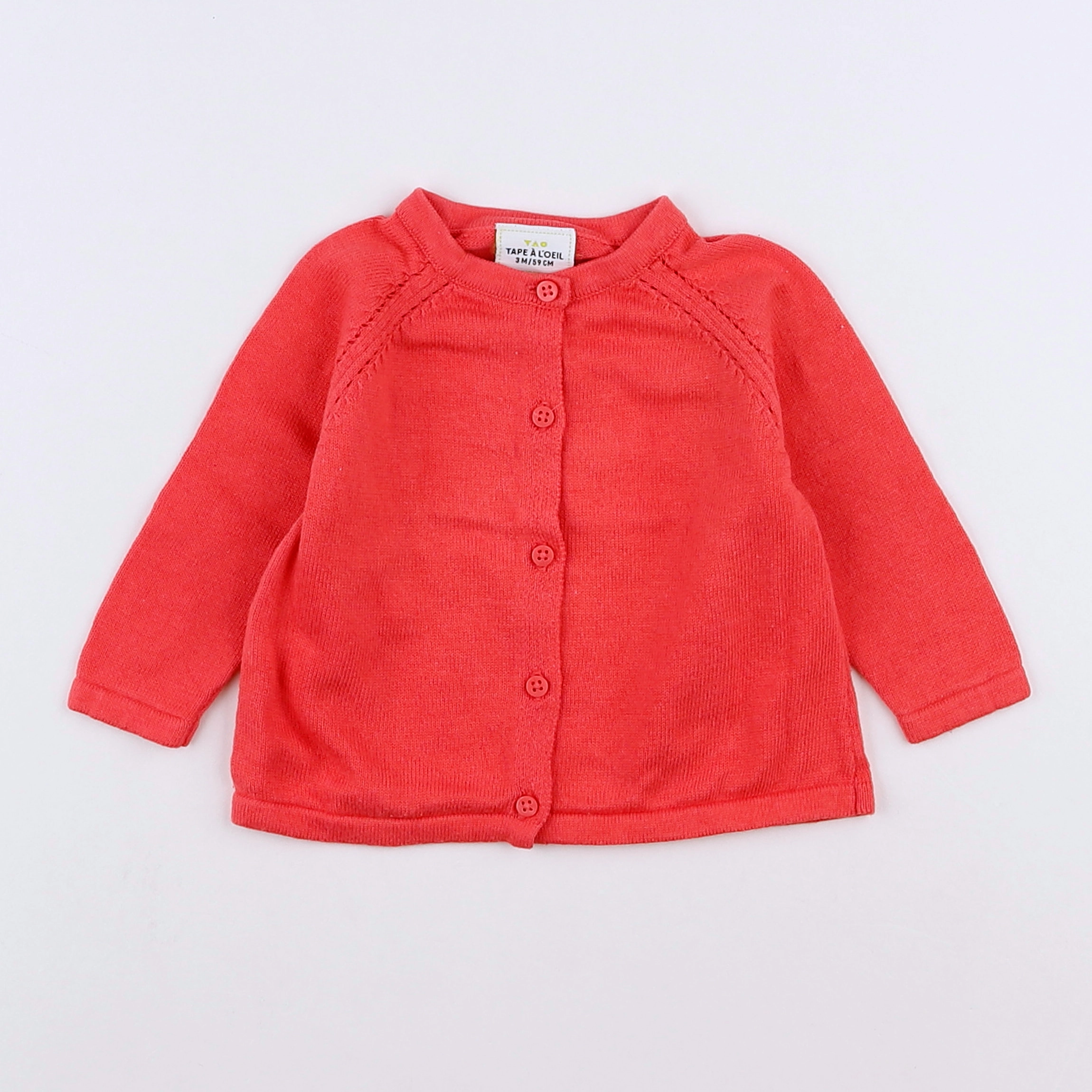 Tape à l'oeil - gilet rose - 3 mois