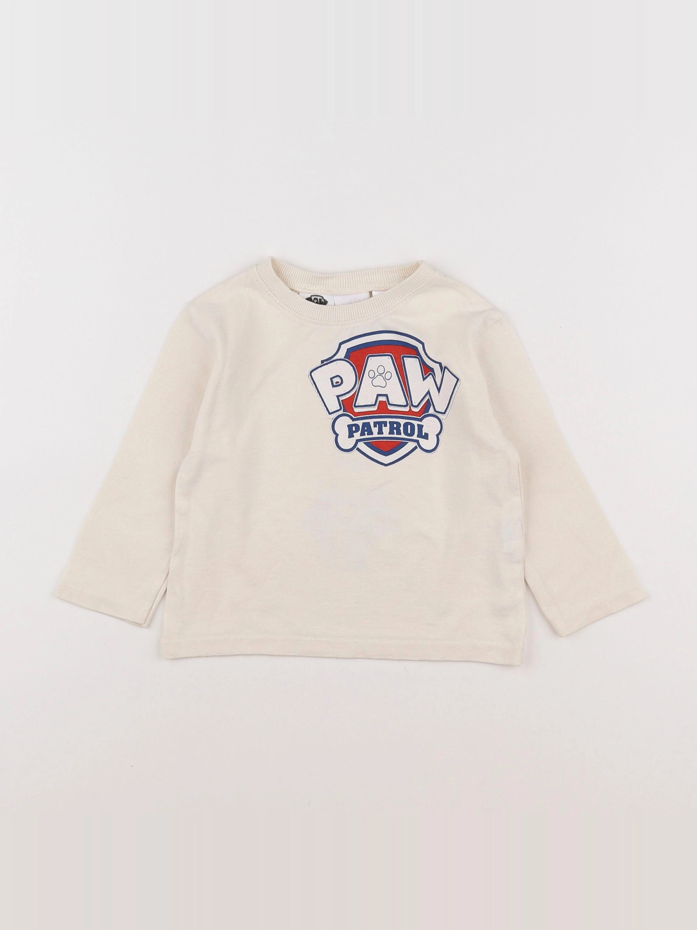 Zara - tee-shirt imprimé au dos beige - 9/12 mois