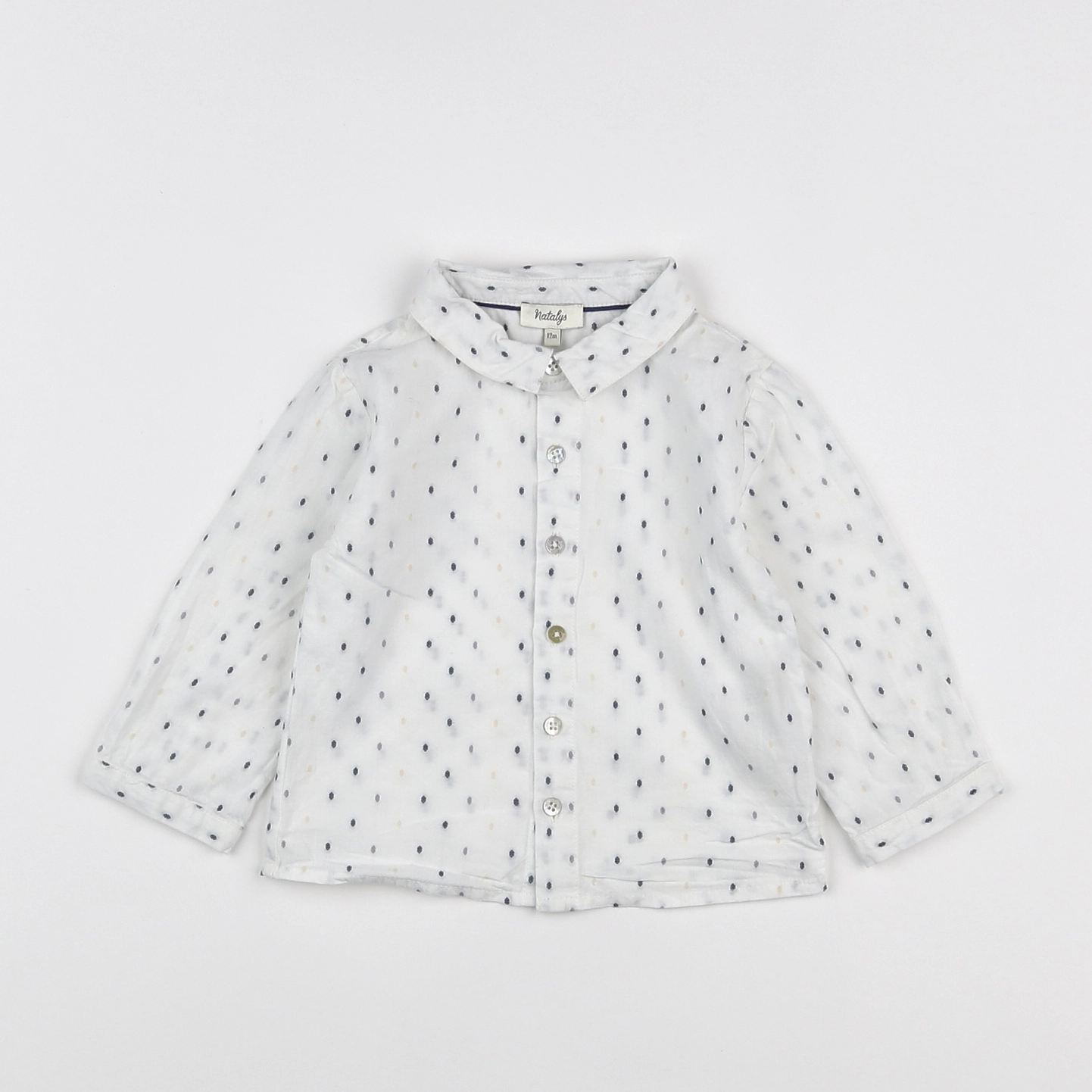 Natalys - chemise blanc - 12 mois