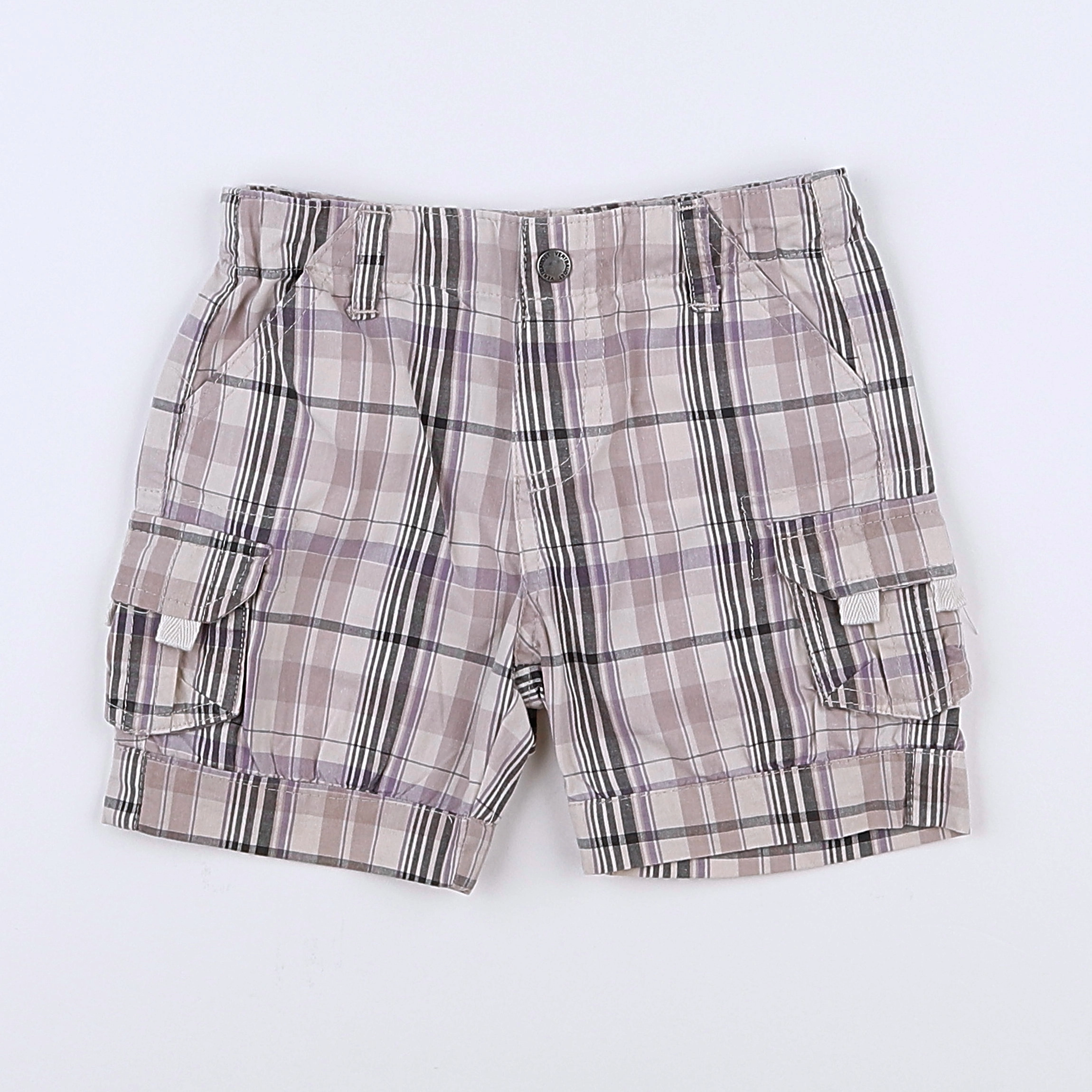 Vertbaudet - short gris - 12 mois